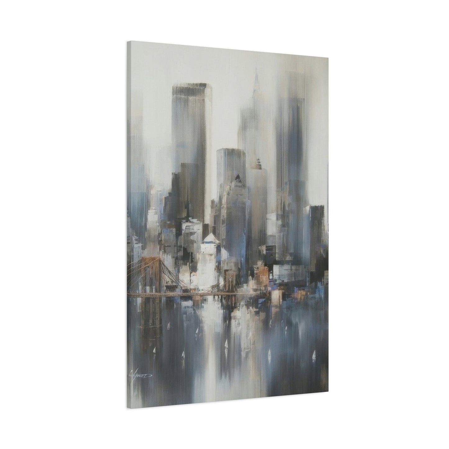 City Grey Wall Art & Canvas Prints