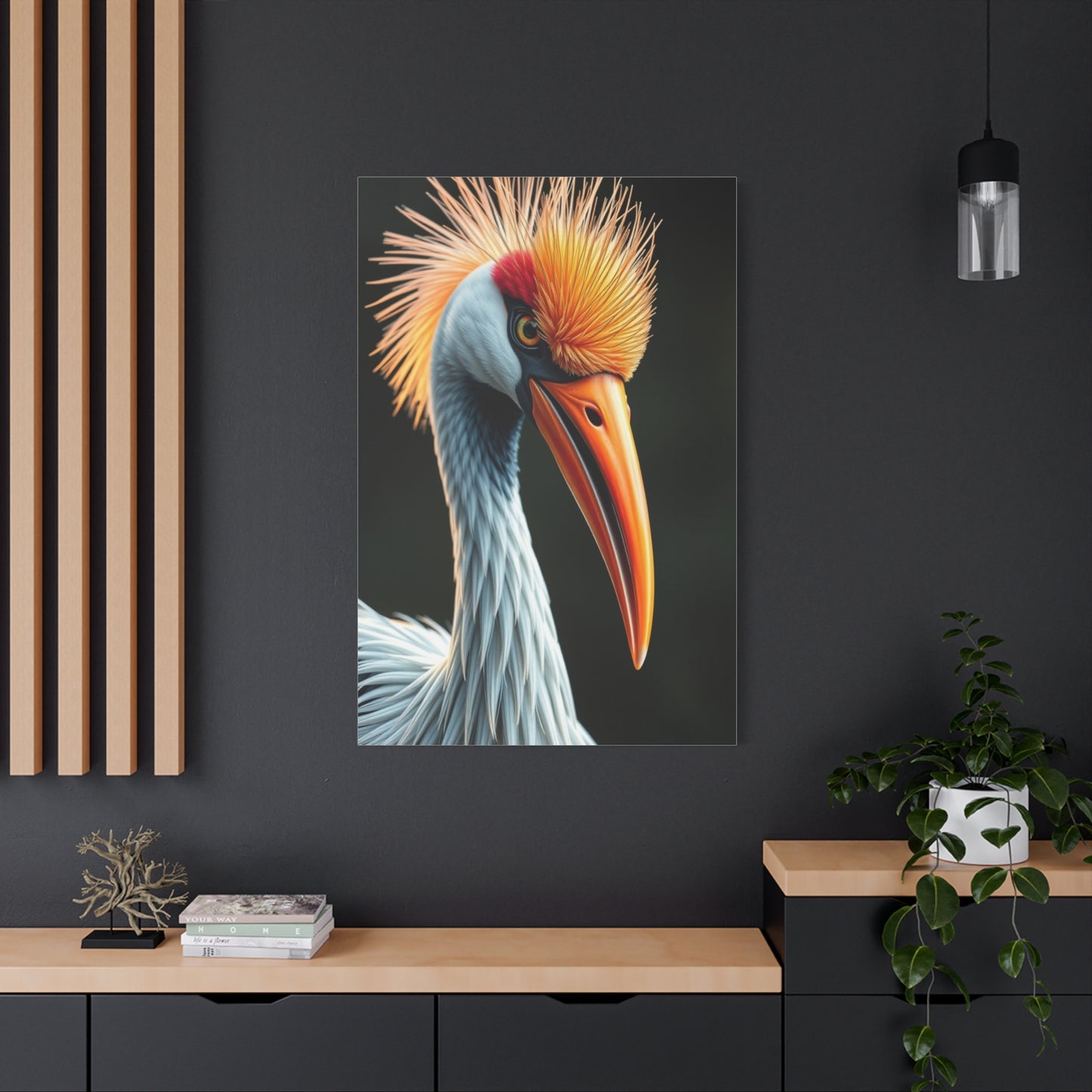 Graceful Aves Portrait Wall Art & Canvas Print