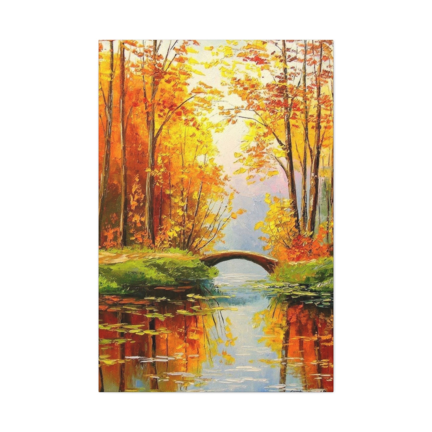 Wooden Bridge In Forest Wall Art & Canvas Prints