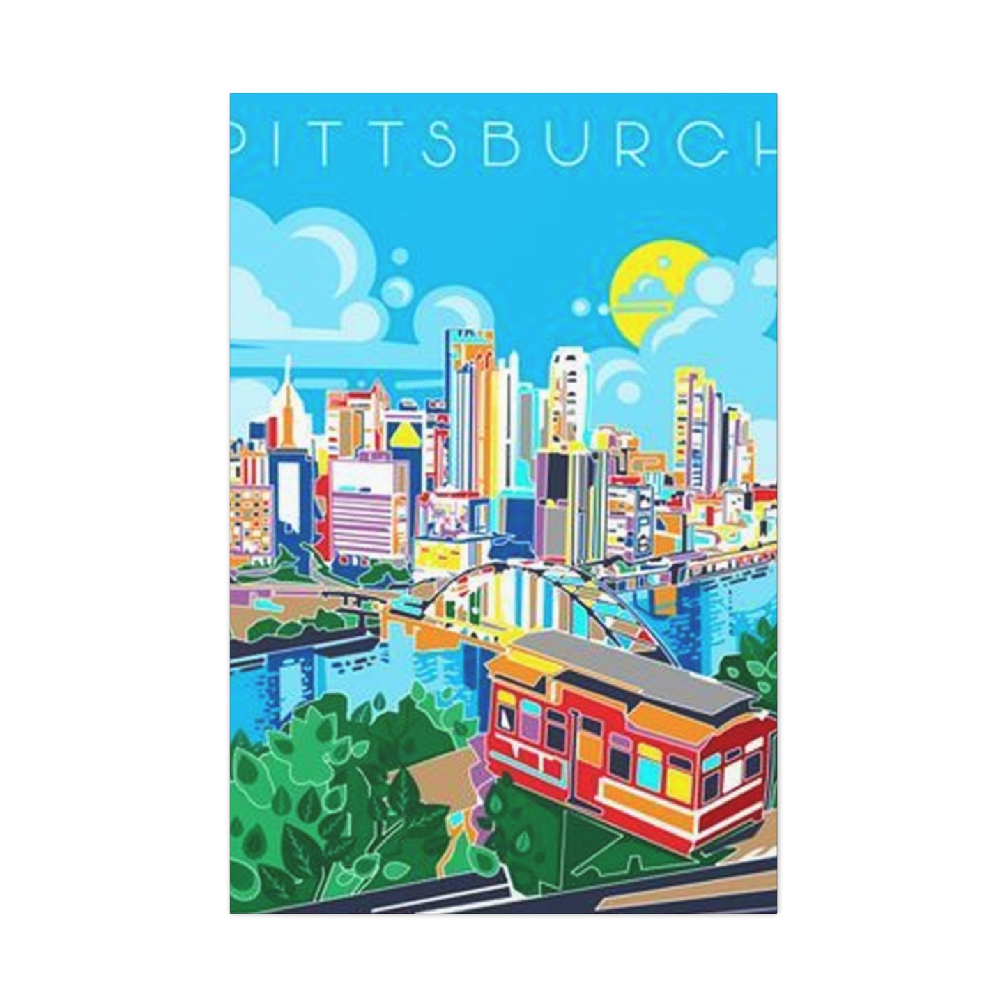 Pittsburgh Graffiti Poster Wall Art & Canvas Prints