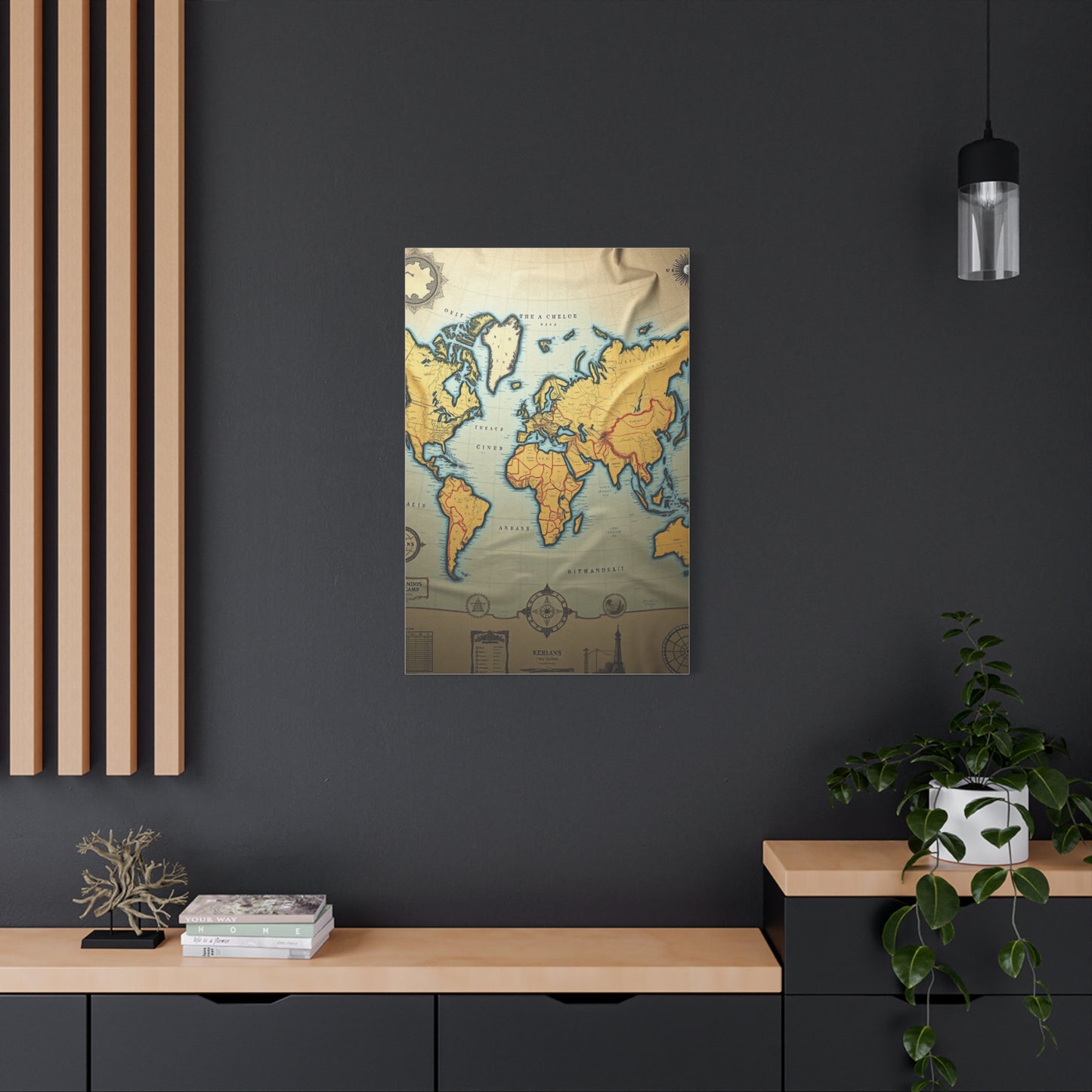 Masterpiece Antique Maps Art Vision Wall Art & Canvas Print