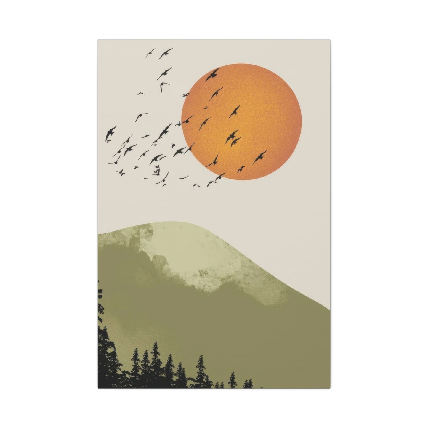 Birds Fly By Earthy Wall Art & Canvas Prints