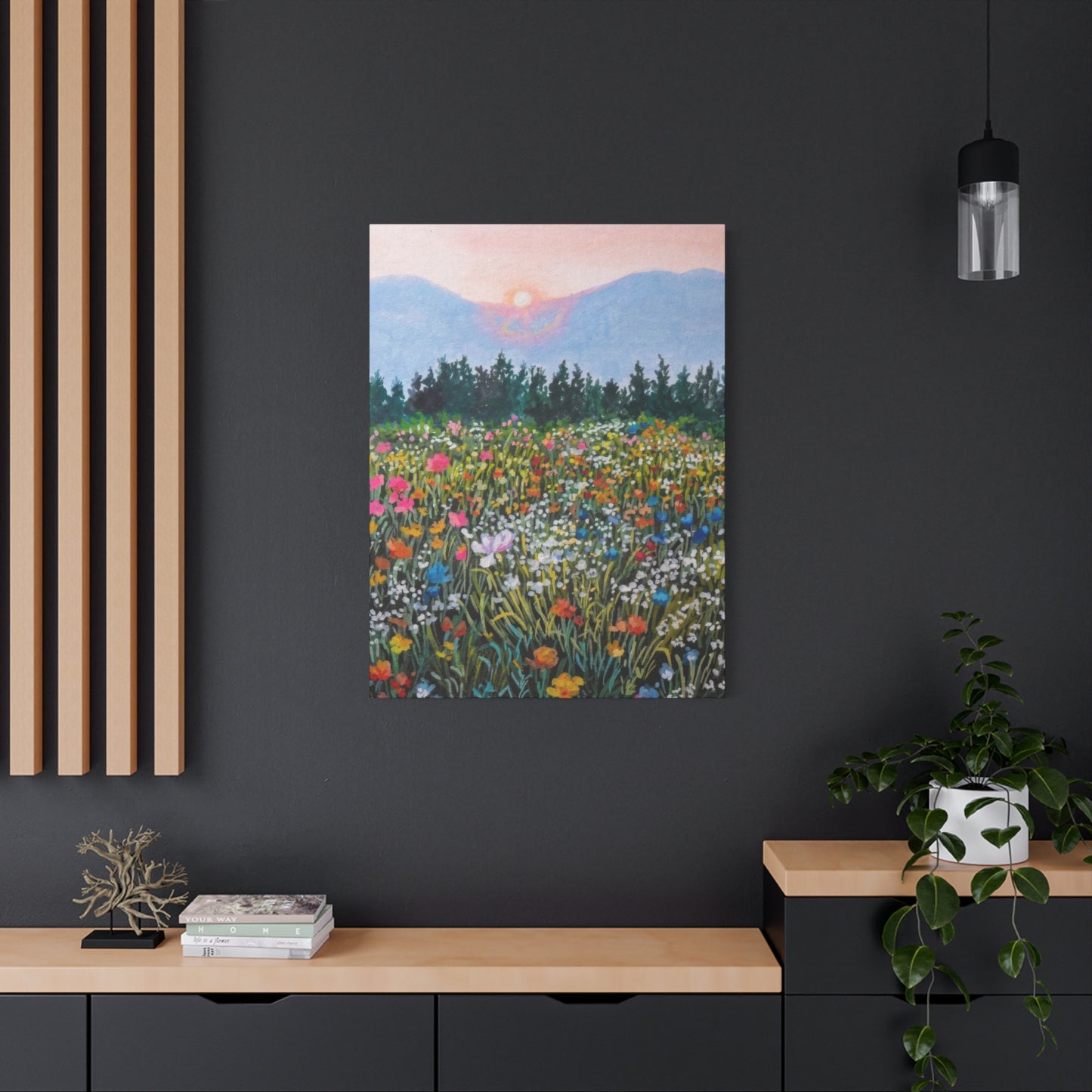 Colorful Flower Fields Colorful Wall Art & Canvas Prints