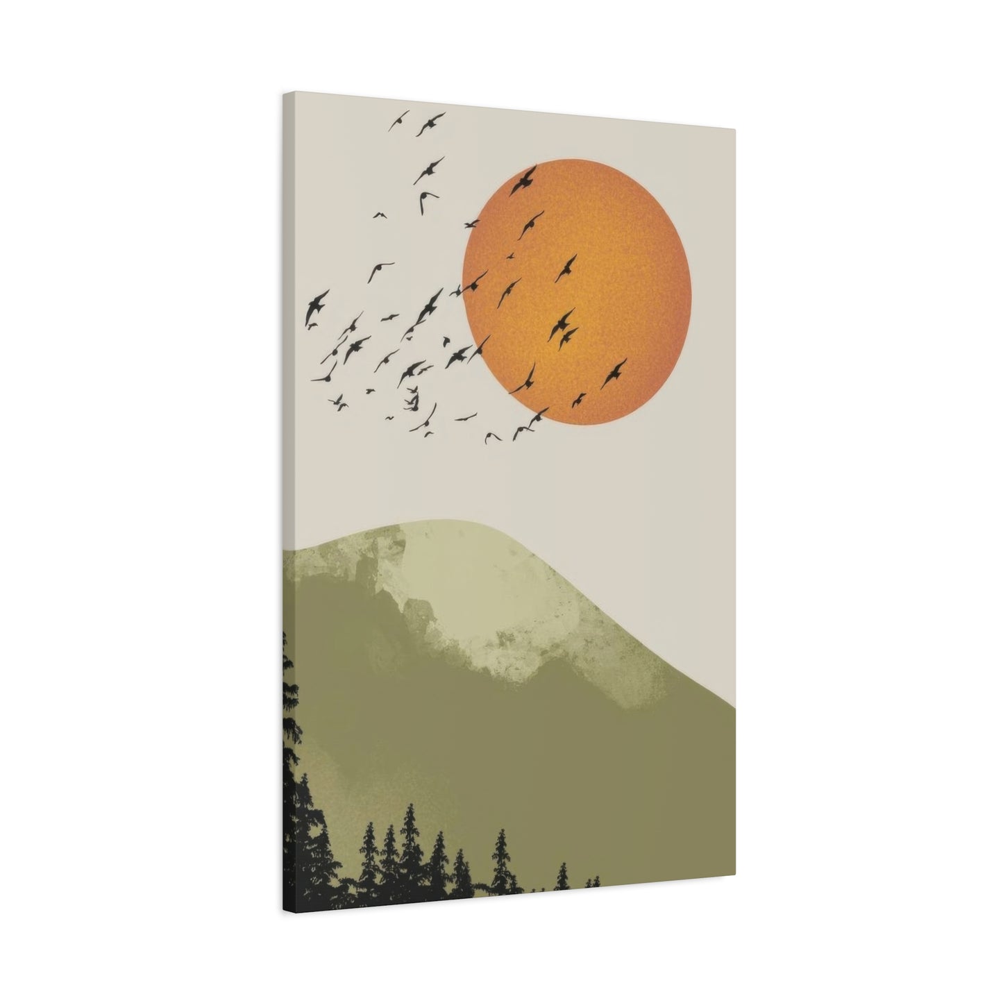 Birds Fly By Earthy Wall Art & Canvas Prints