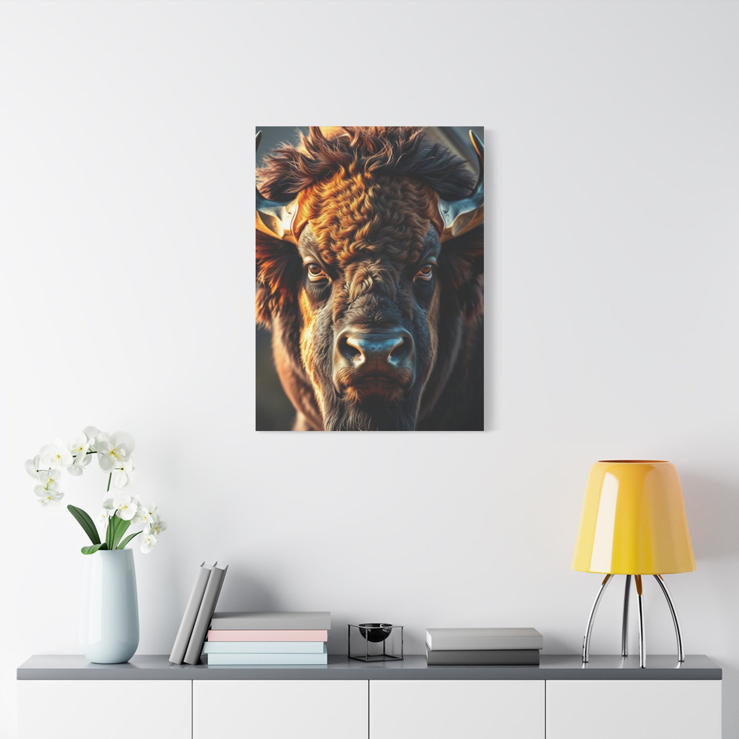 Bison Majesty Canvas Wall Art & Canvas Print