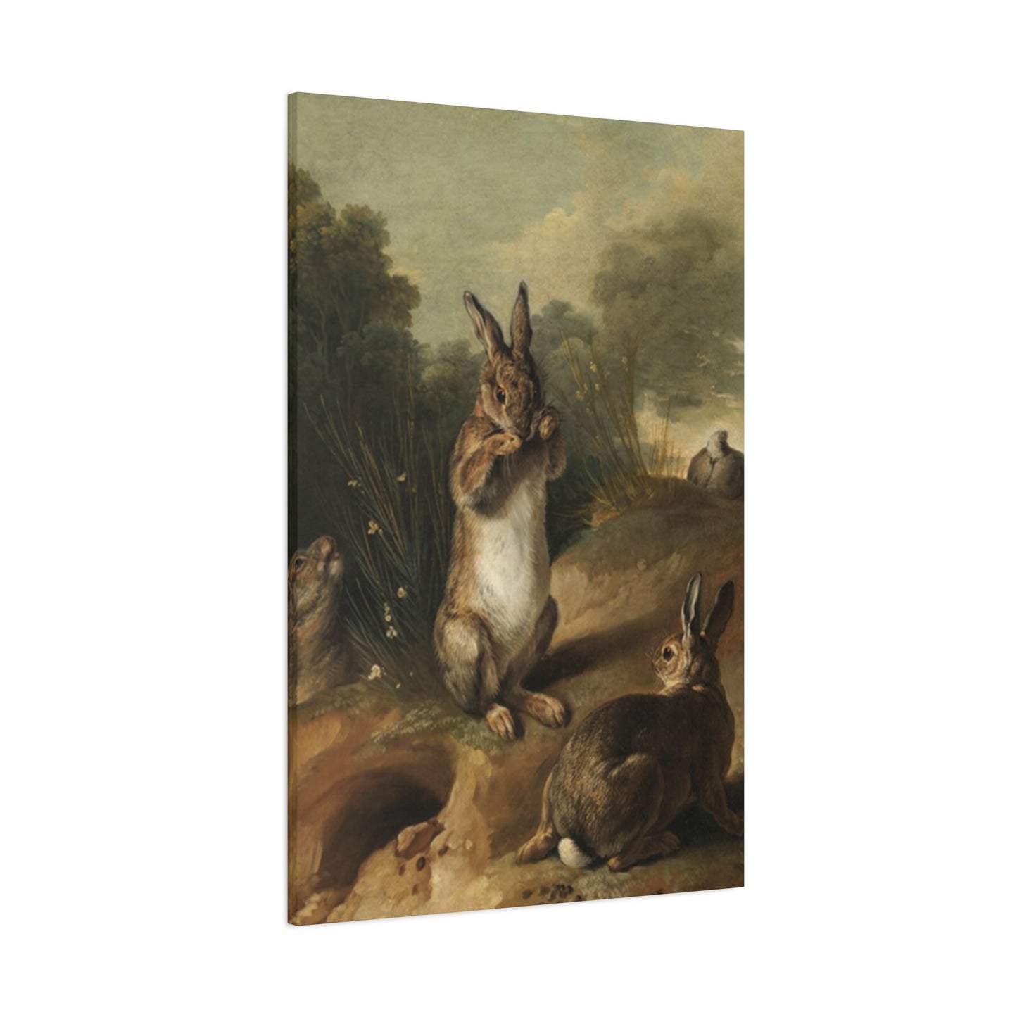 Rabbit In Wild Painting Wall Art & Canvas Prints
