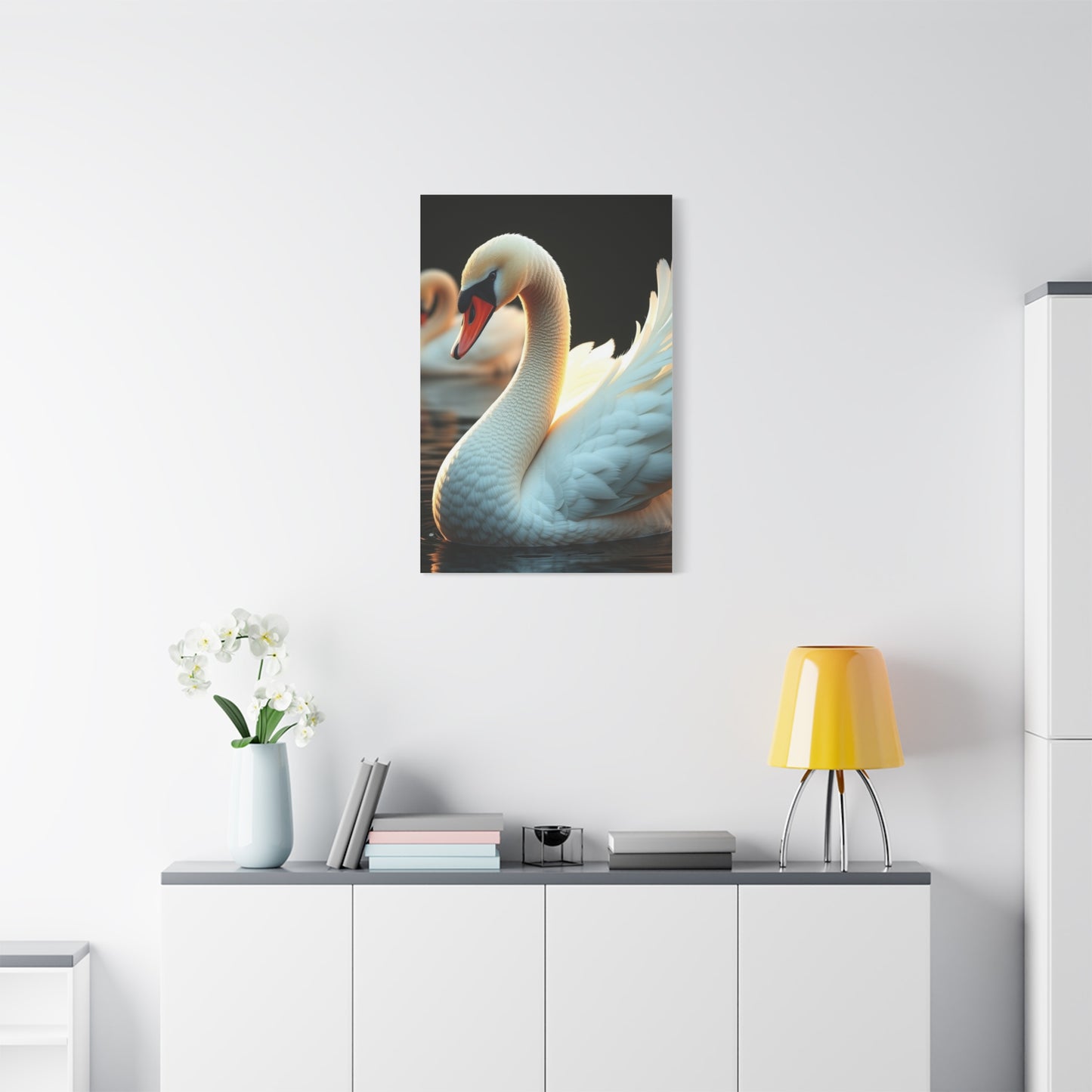 Swan Art Canvas Art 5 Wall Art & Canvas Print