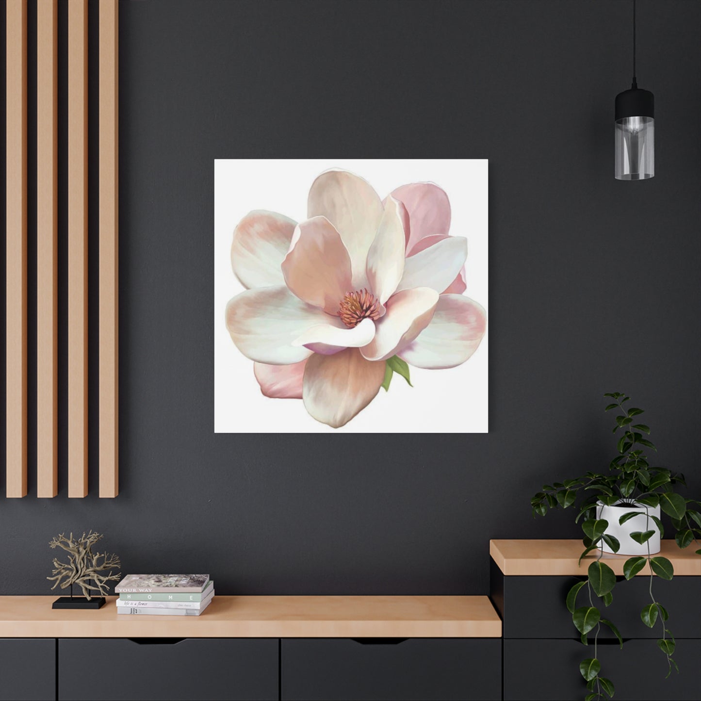 Pink Magnolia Flower Wall Art & Canvas Prints