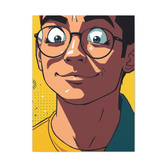 Lustrous Cartoon Vision Wall Art & Canvas Print