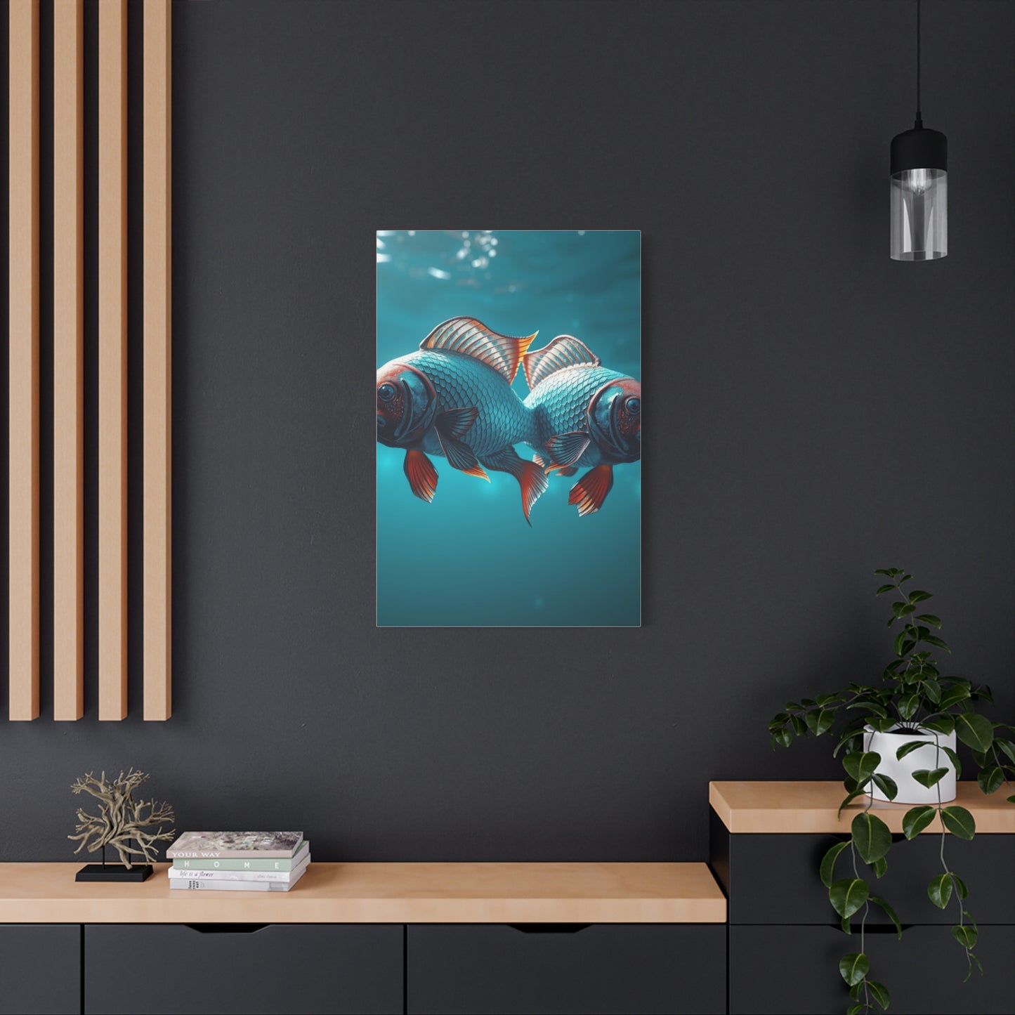 Mystical Pisces Serenade wall art & canvas print