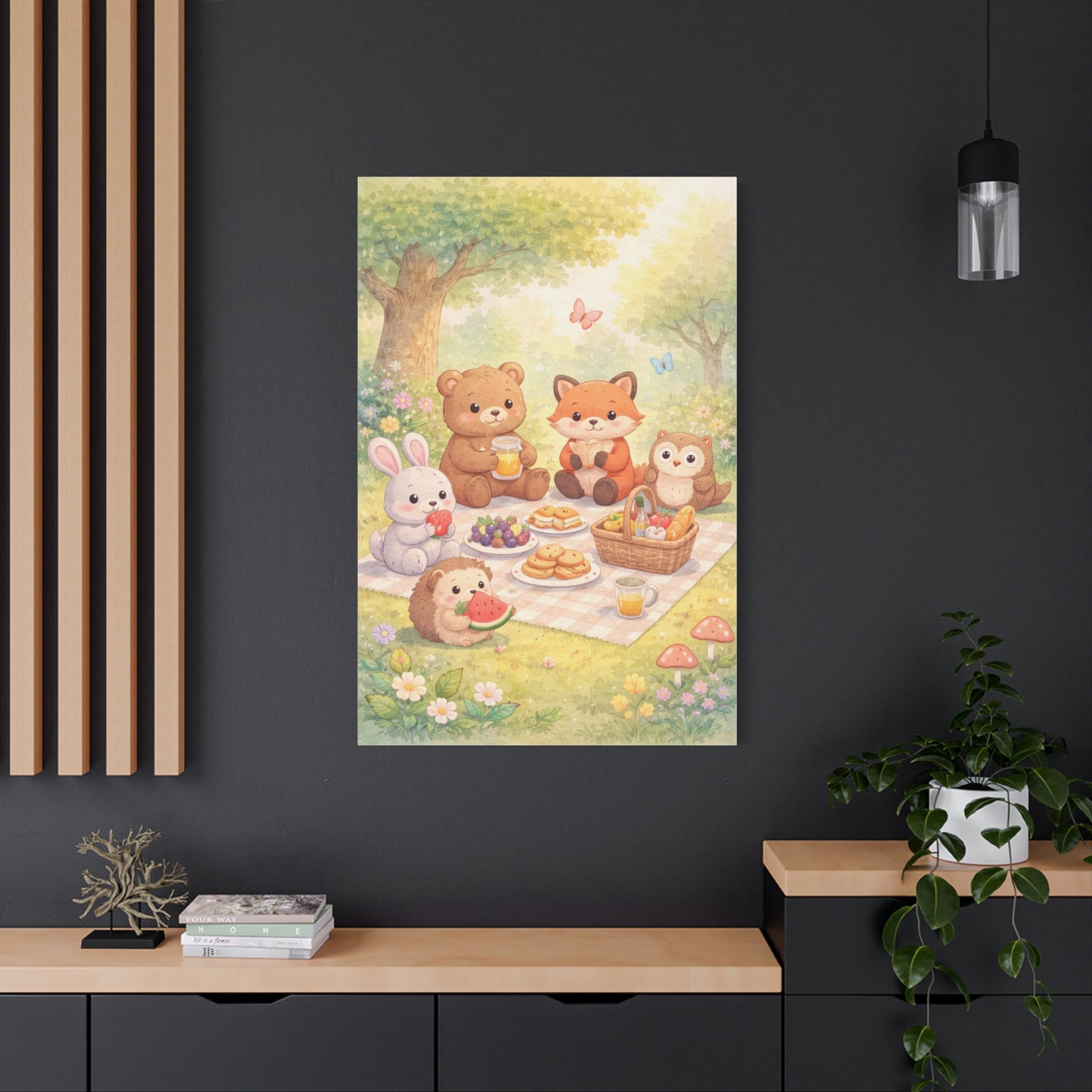 Magical Forest Picnic Wall Art & Canvas Print