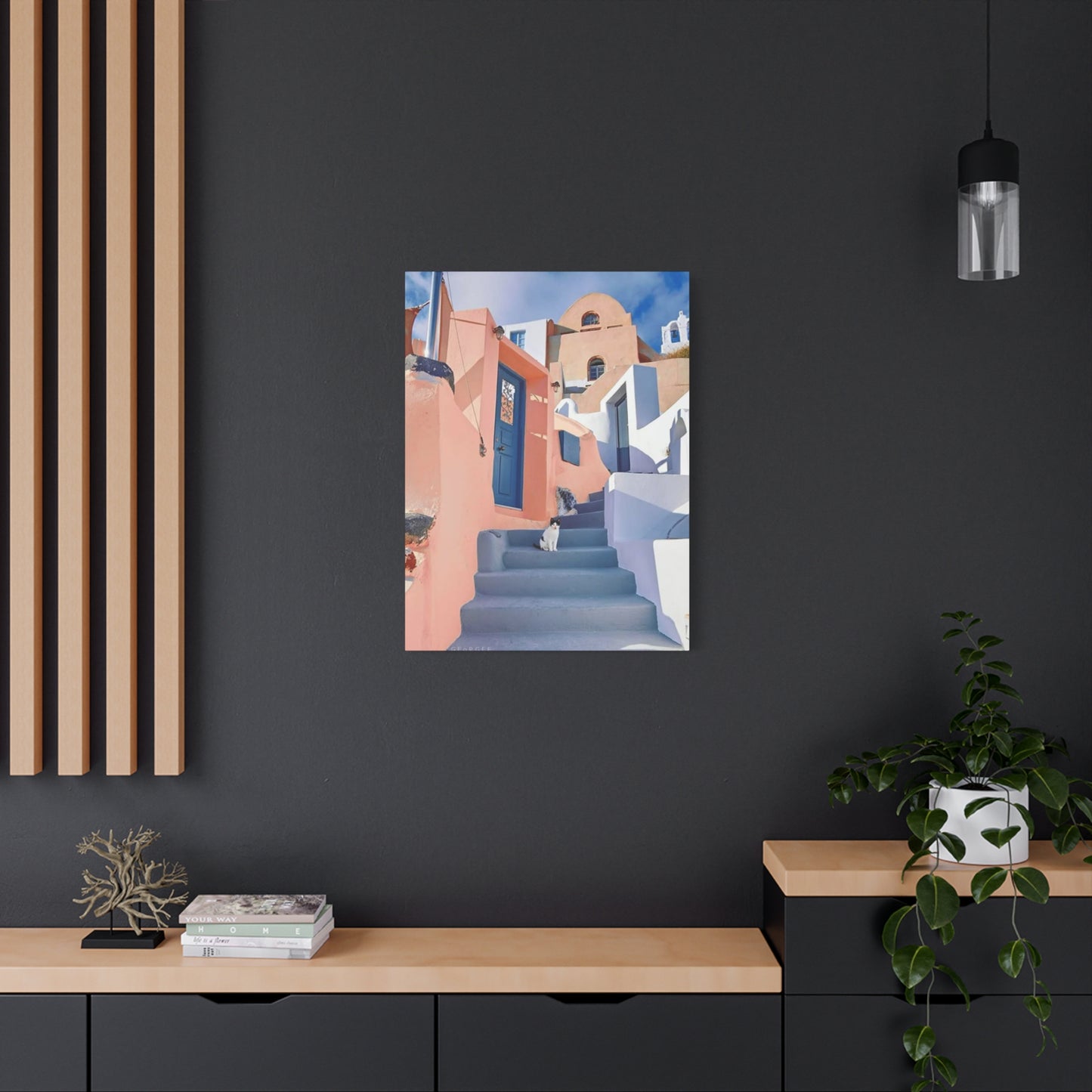 Cat On Street Of Spain Wall Art & Canvas Prints