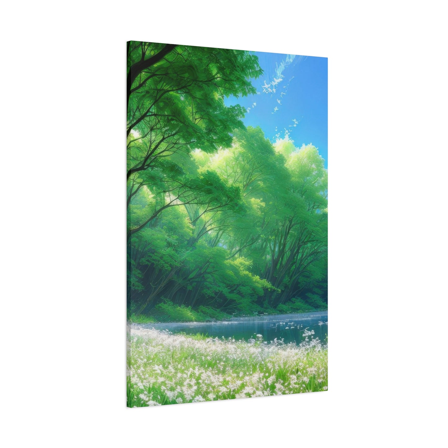 White Flowers Forest Wall Art & Canvas Prints