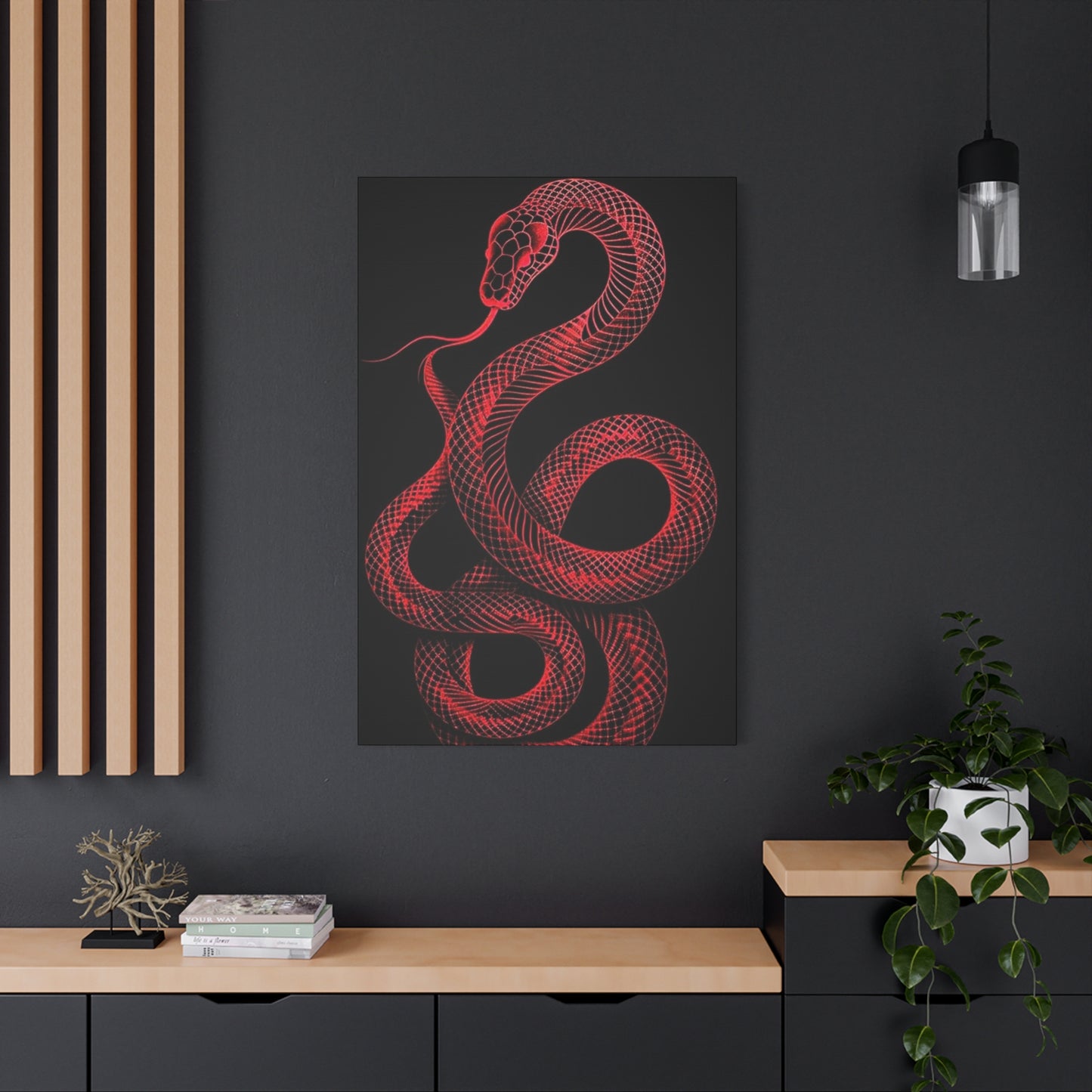 The Red Snake Poster Wall Art & Canvas Prints