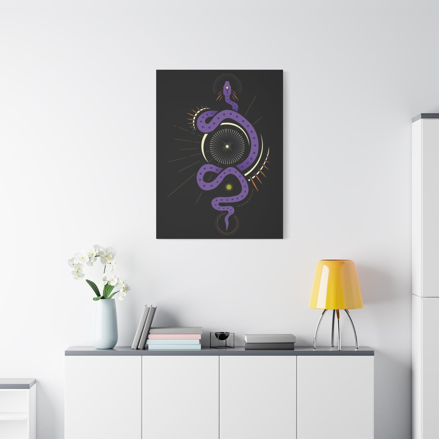 Purple Snake Poster Wall Art & Canvas Prints