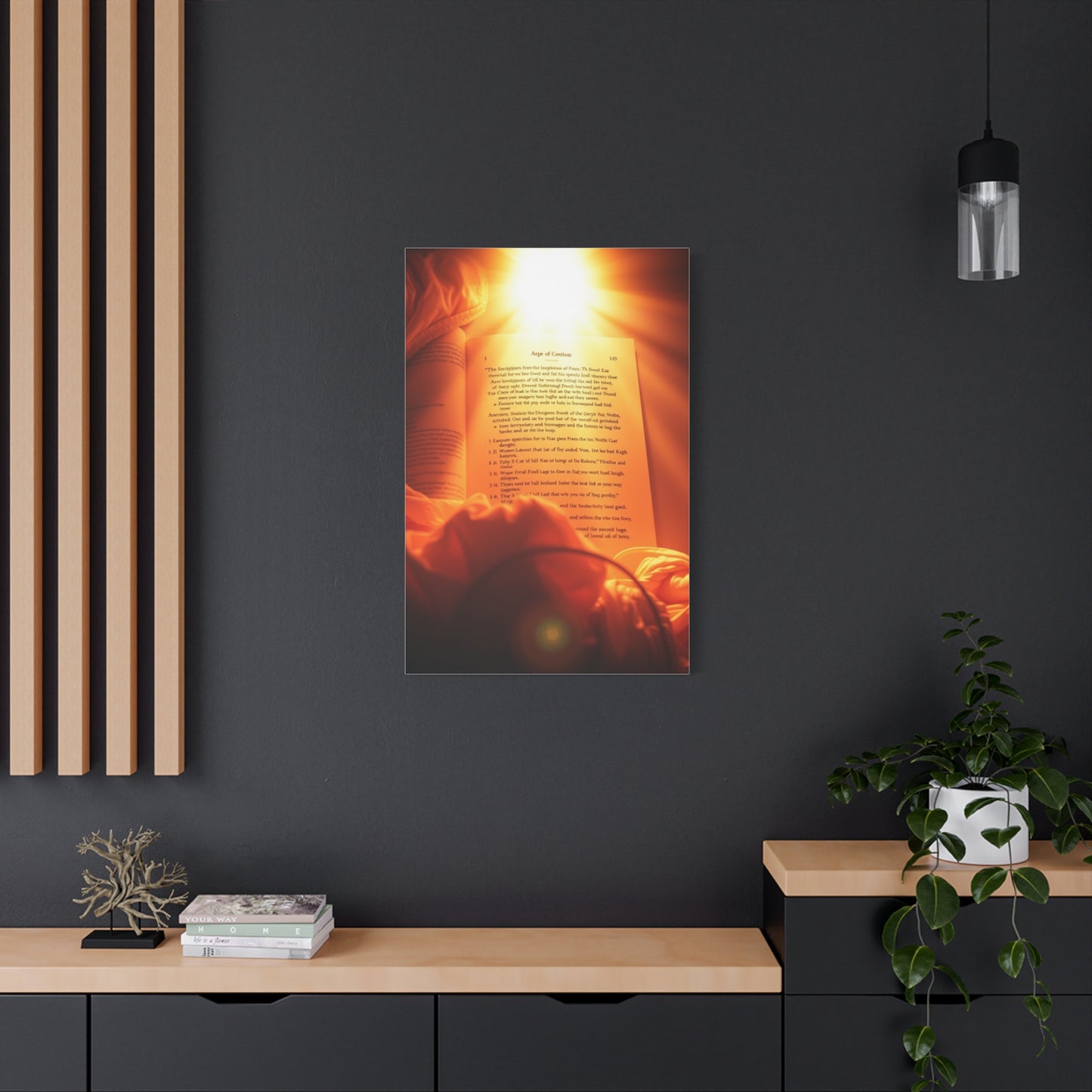 Sanctified Calligraphy Canvas Wall Art & Canvas Print