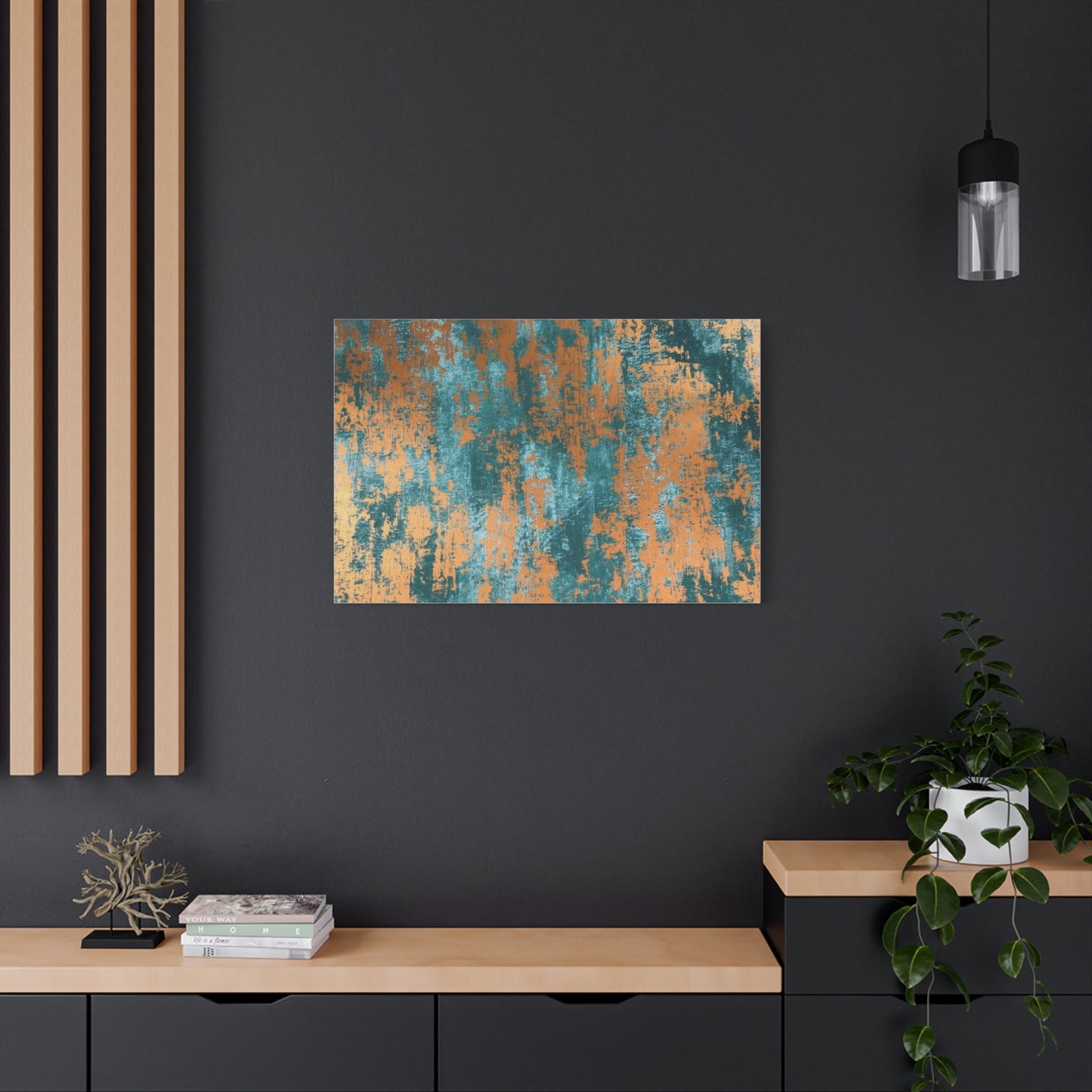 Teal Rust Wall Art & Canvas Prints
