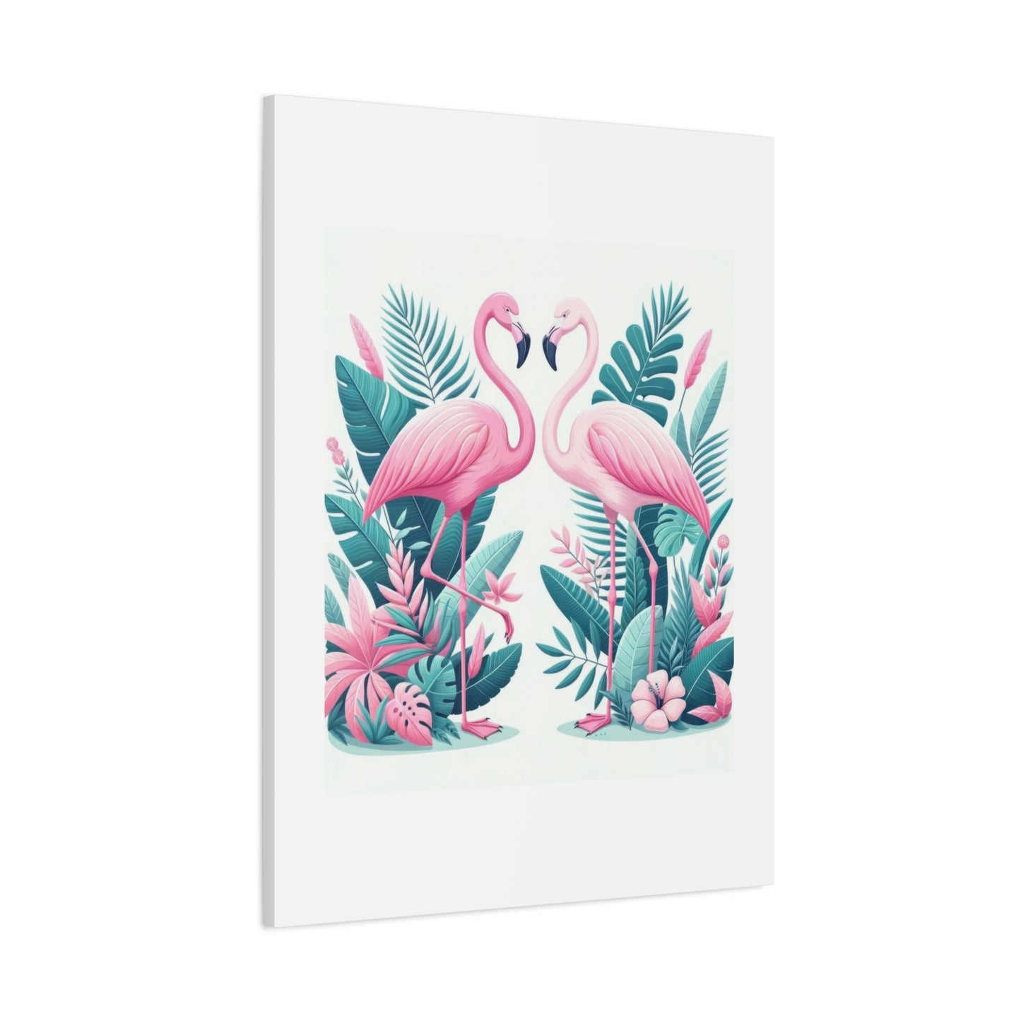 Flamingo Light Pink Love Wall Art & Canvas Prints
