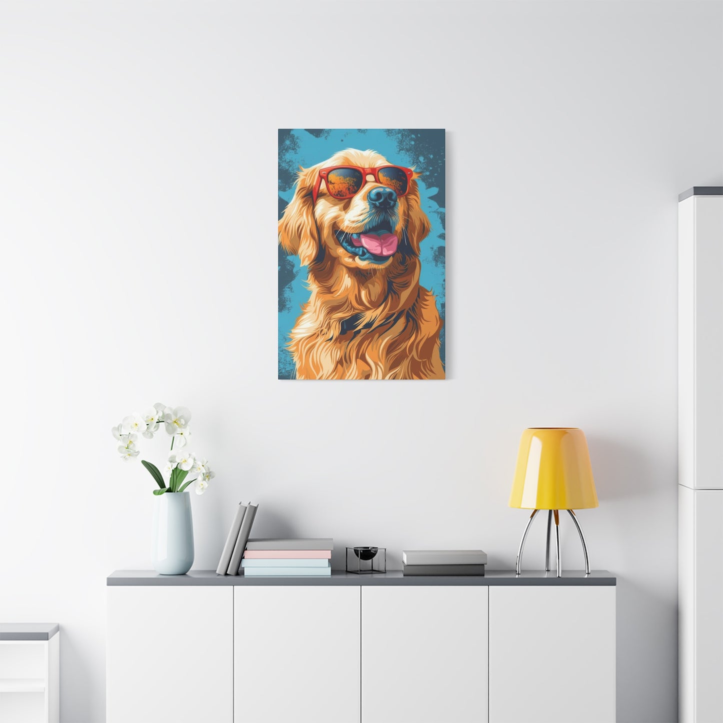 Golden Retriever Sunglasses Wall Art & Canvas Prints