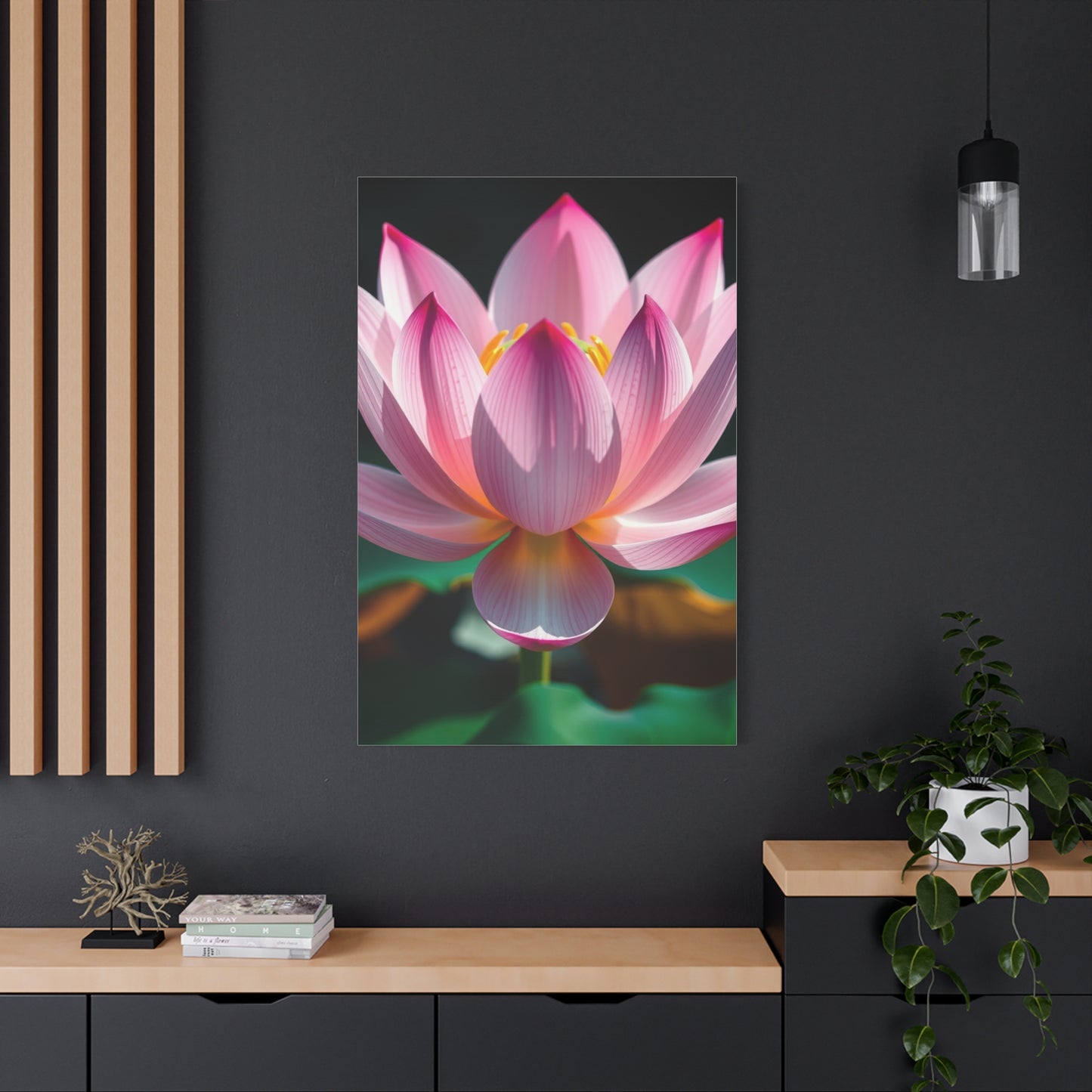 Gilded Tranquility Flora wall art & canvas print