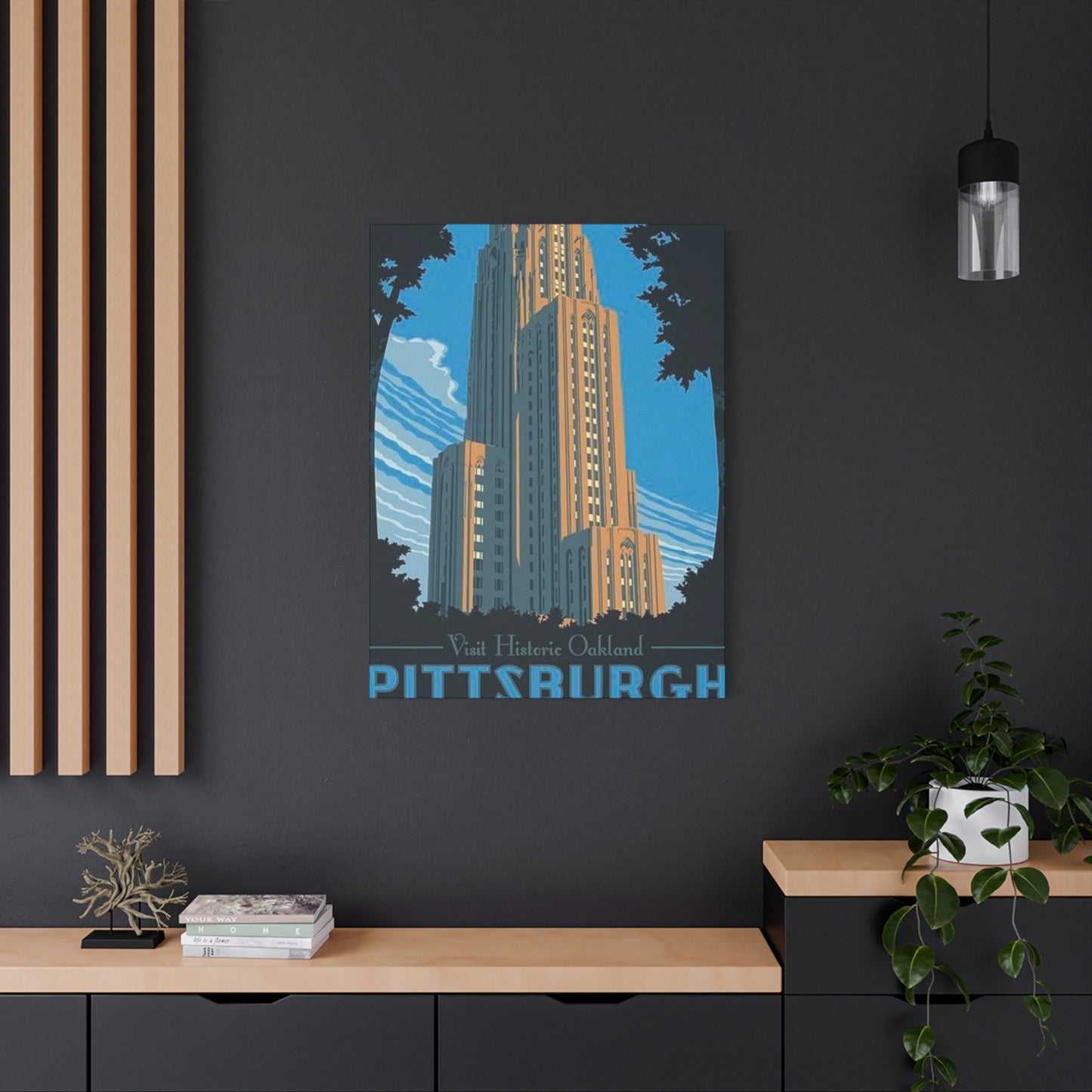 Historic Oakland Pittsburgh Poster Wall Art & Canvas Prints