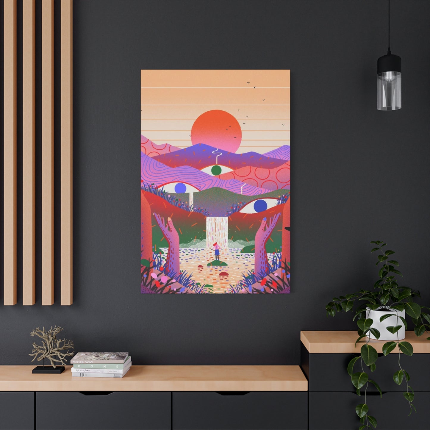 Three Eyes Colorful Wall Art & Canvas Prints