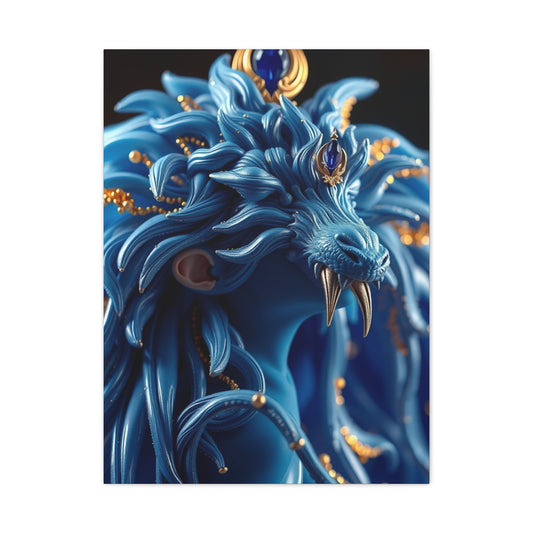 Supreme Blue & Gold Art Collection Wall Art & Canvas Print