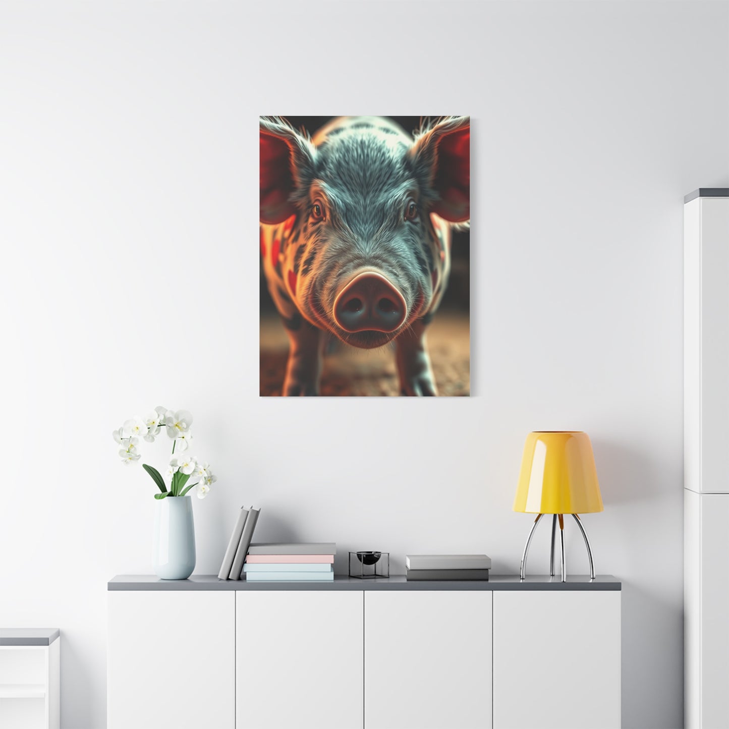 Pig Art Canvas Art 1 Wall Art & Canvas Print