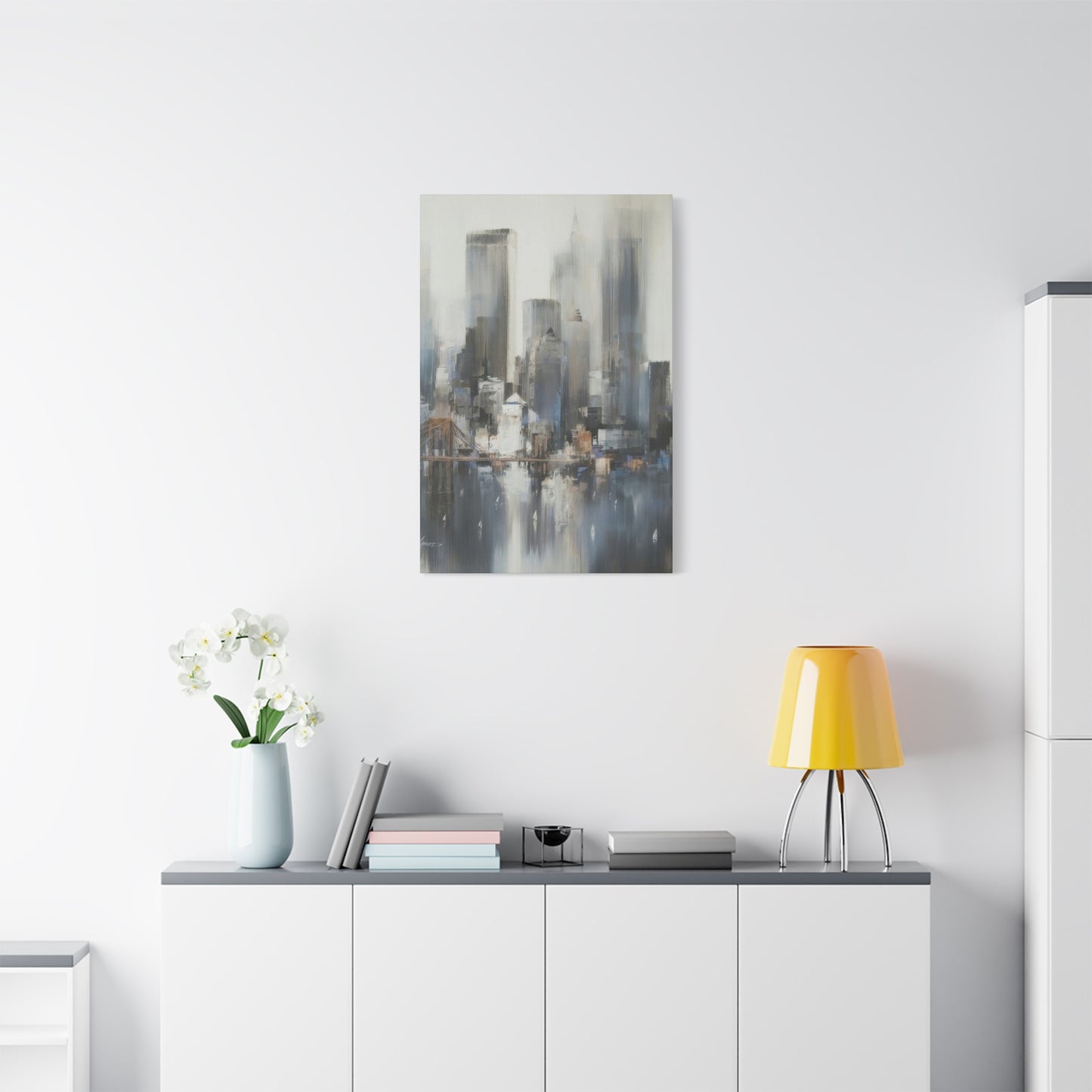 City Grey Wall Art & Canvas Prints
