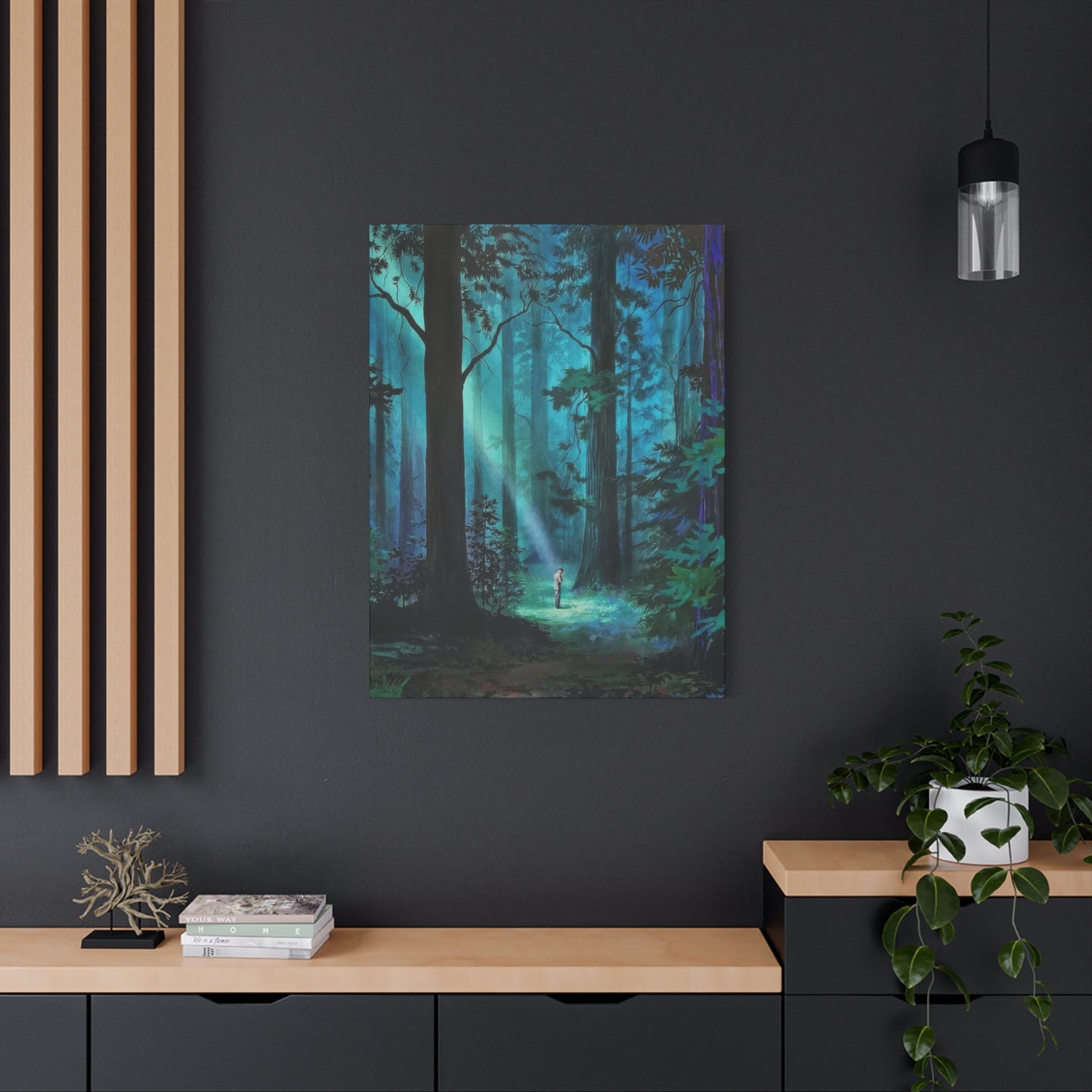 Green Dark Forest Wall Art & Canvas Prints