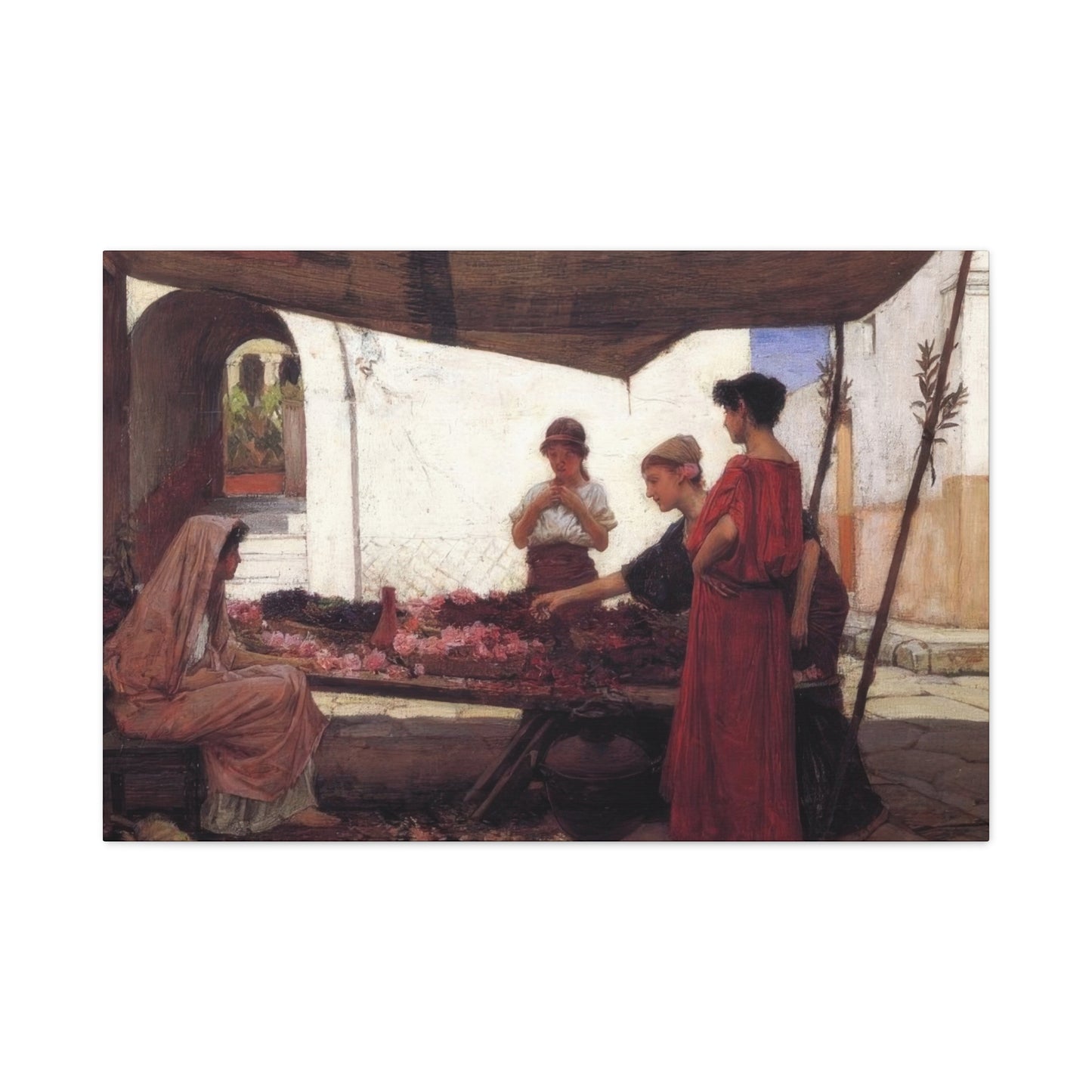 John William A Flower Stall Wall Art & Canvas Prints