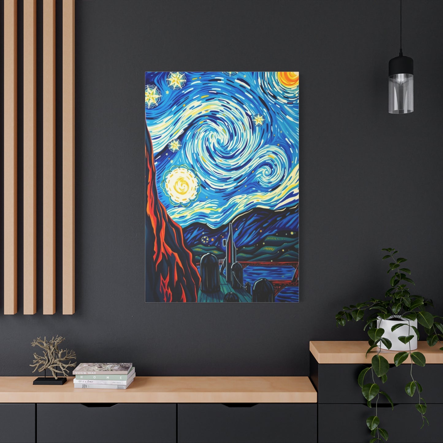 The Starry Night Canvas Art Supreme Canvas Wall Art & Canvas Print