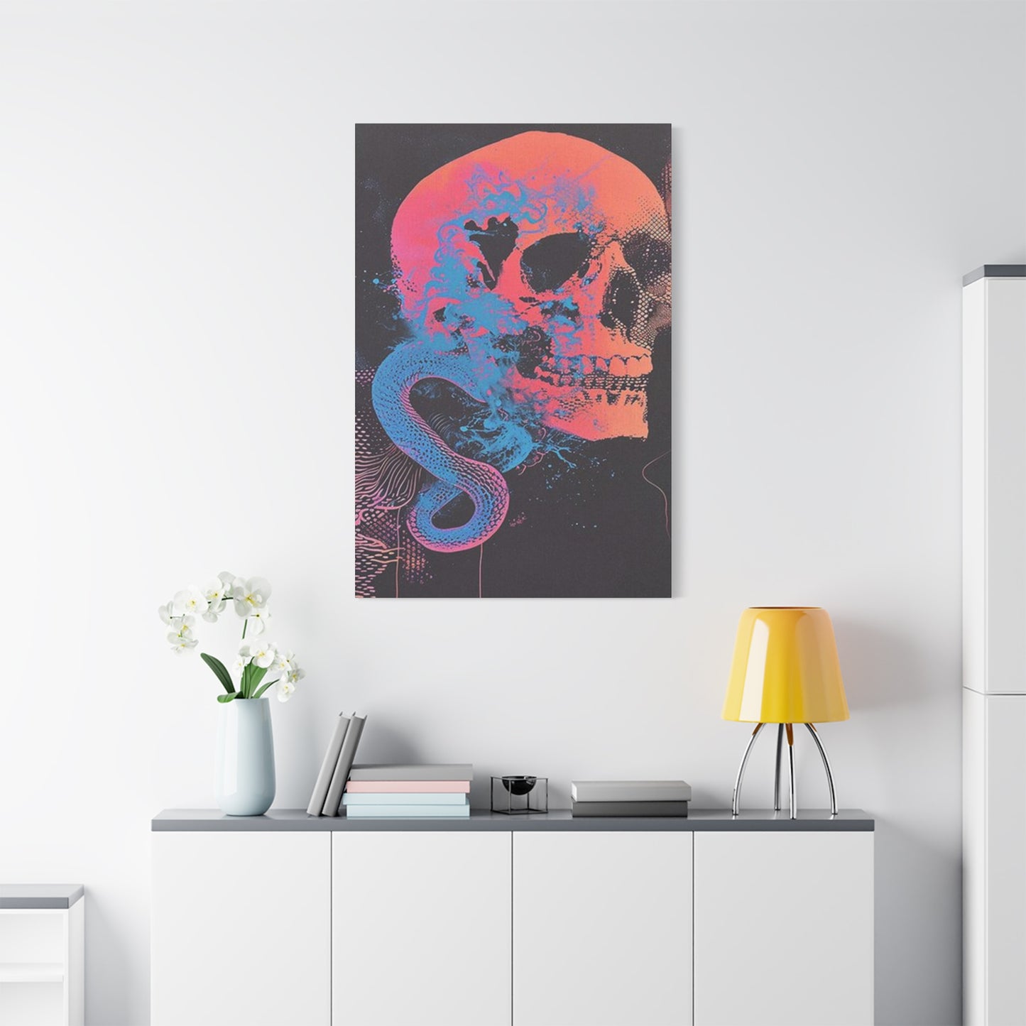 Skull And Snake Poster Wall Art & Canvas Prints