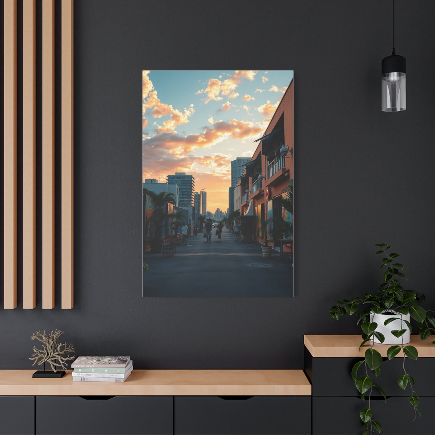 Glamour Miami Sunset Canvas