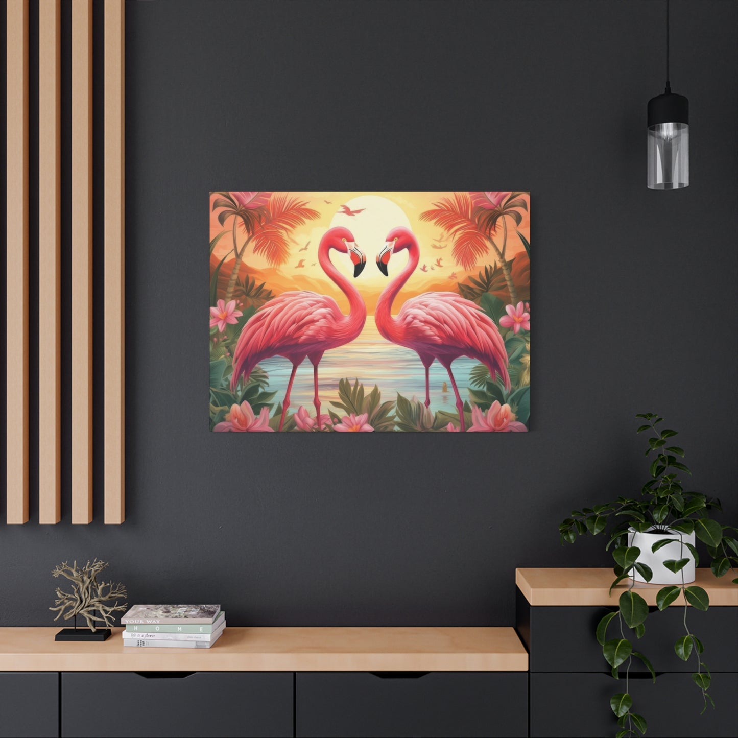 Flamingo Love Wall Art & Canvas Prints