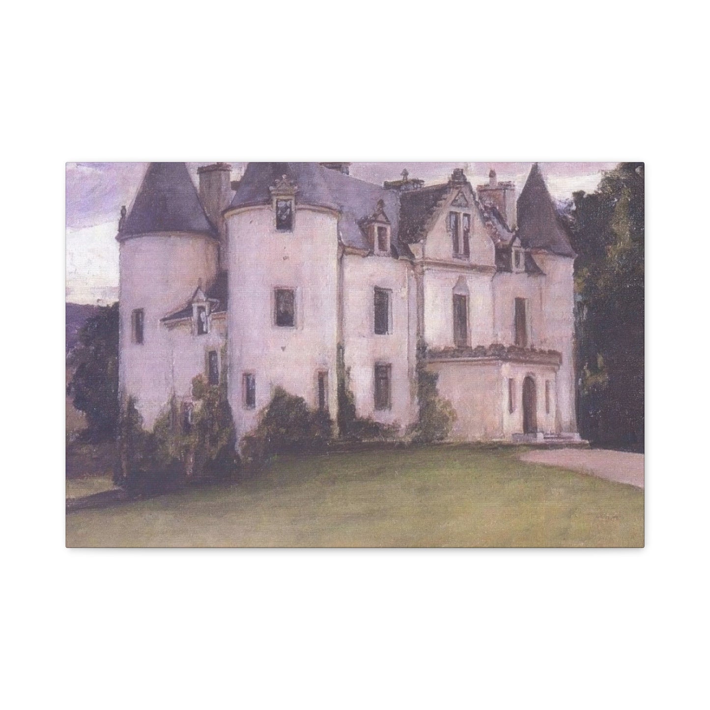 John William A Scottish Baronial House Wall Art & Canvas Prints
