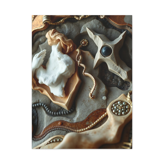 Collection Charcoal, Onyx, and Ivory Art Art Wall Art & Canvas Print