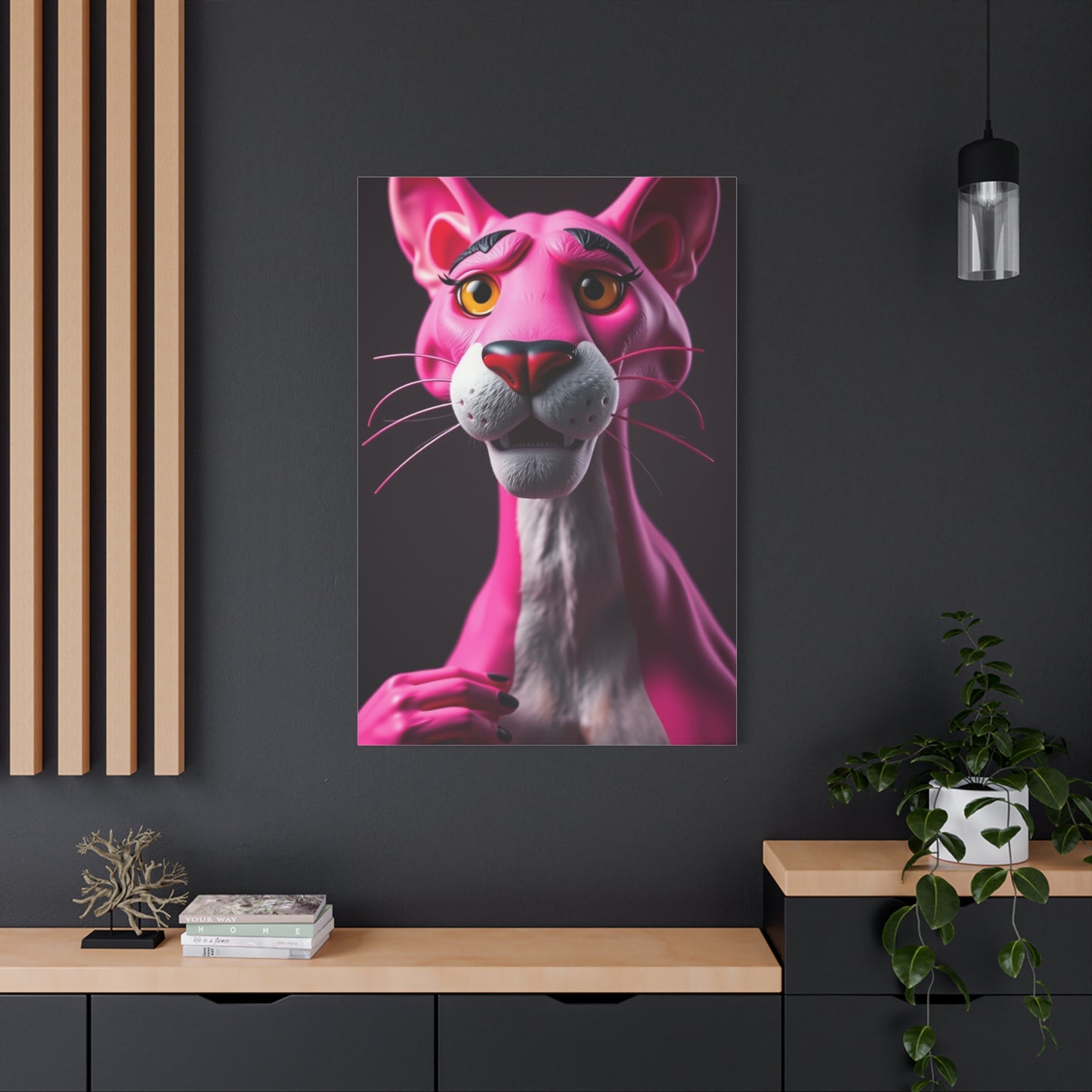 Pink Panther Art Premium Canvas 19 Wall Art & Canvas Print