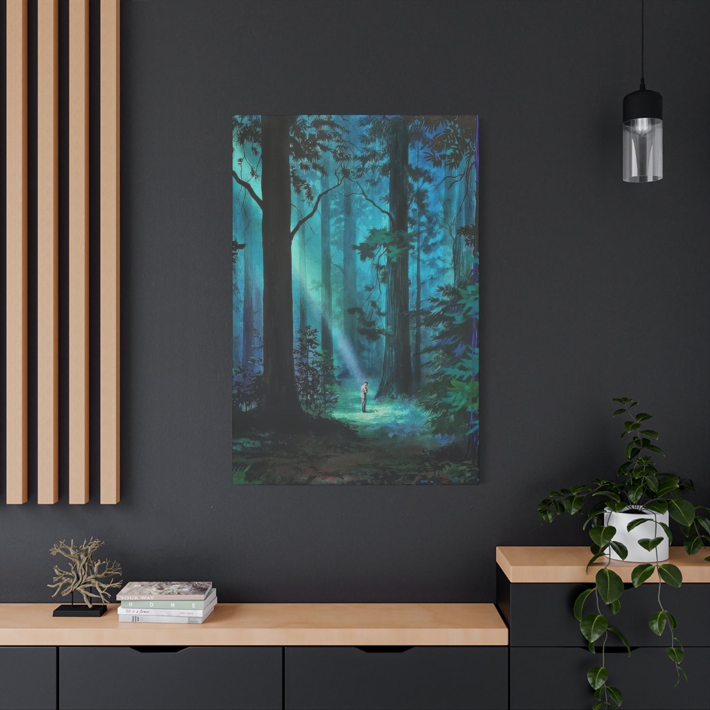 Green Dark Forest Wall Art & Canvas Prints
