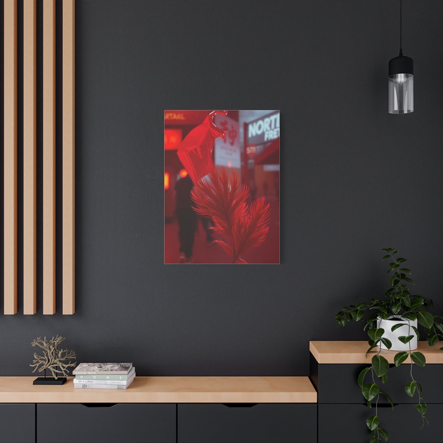 Crimson Reverie Canvas Wall Art & Canvas Print