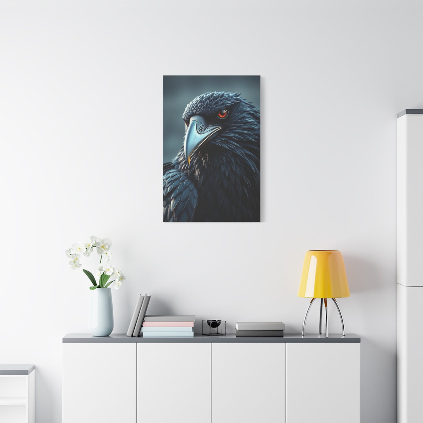 Obsidian Wing Elegance wall art & canvas print