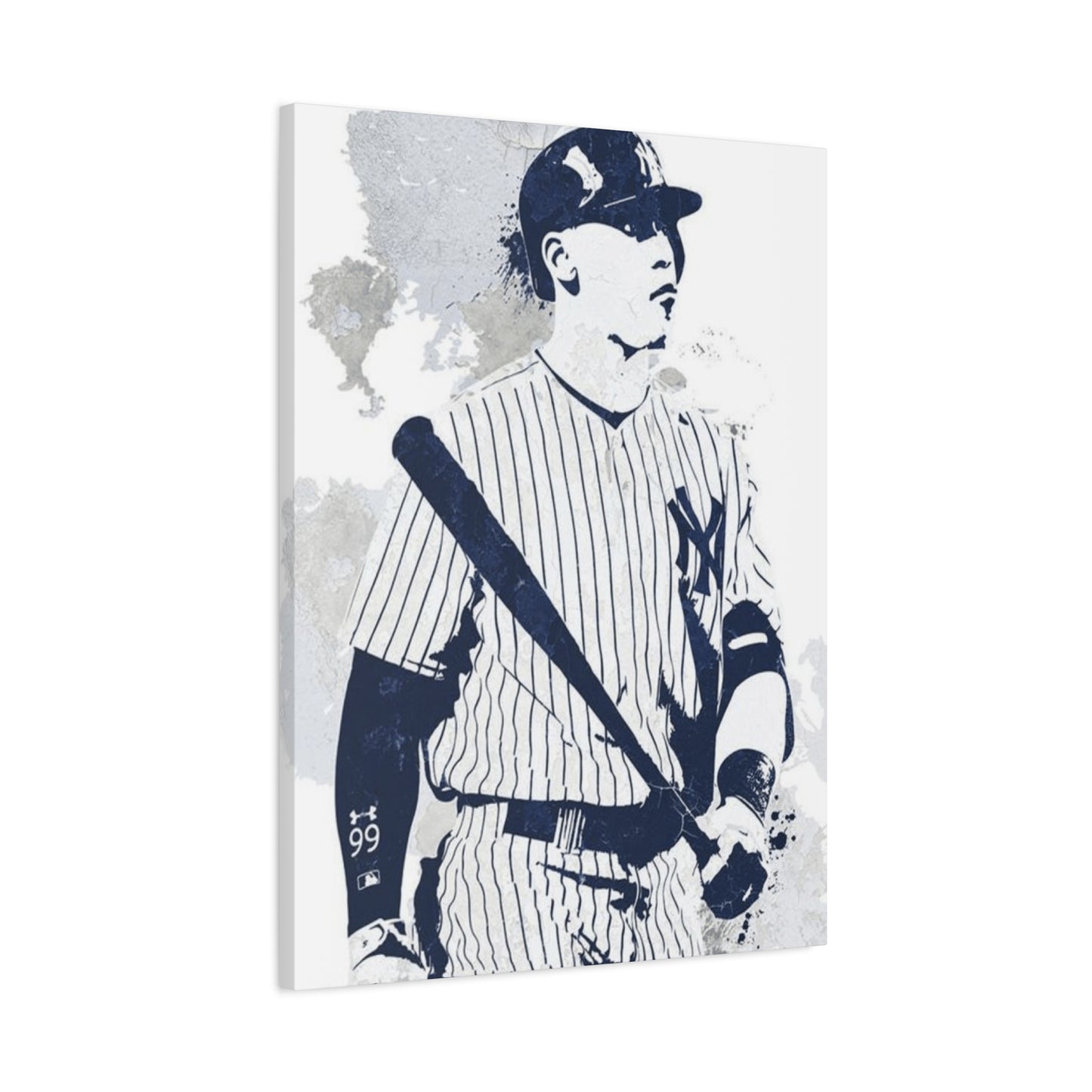 Blue Baseball Drawing Wall Art & Canvas Prints