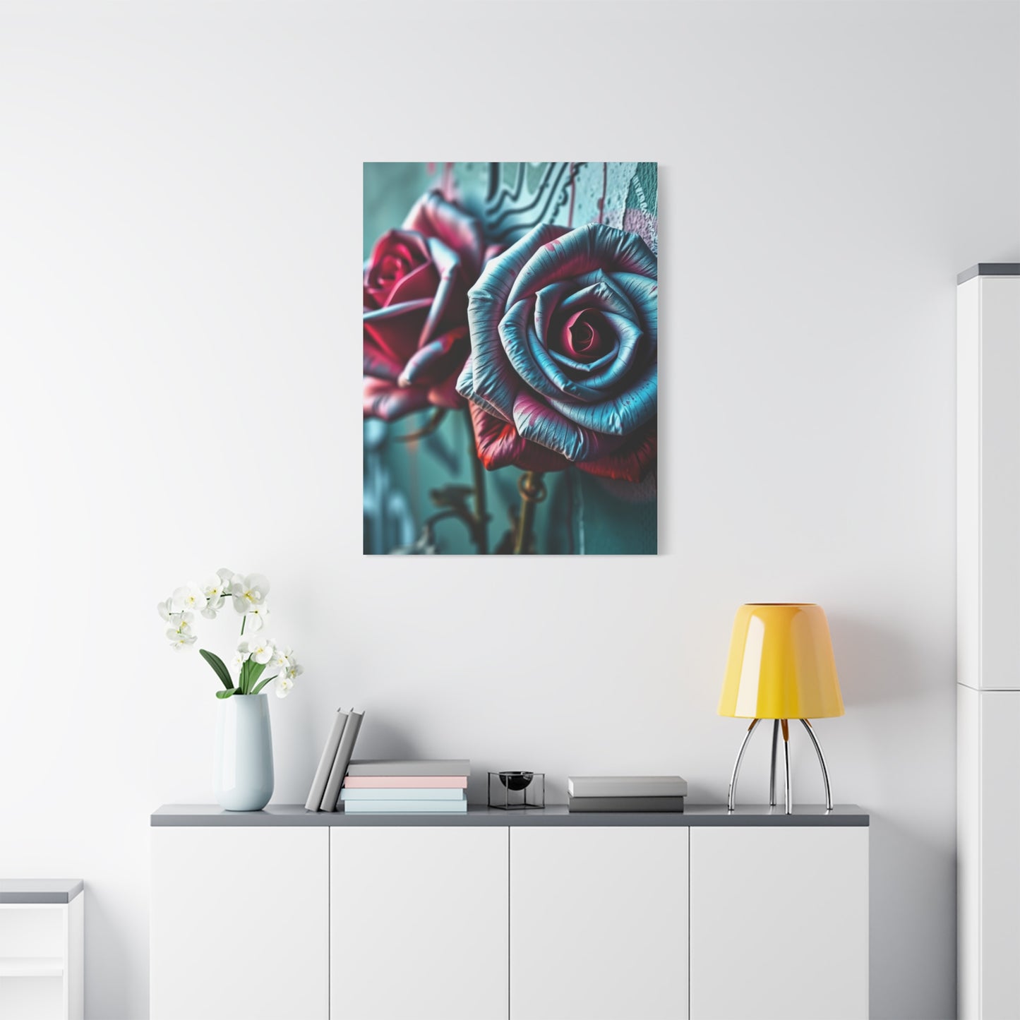 Gilded Bloom Street Art Wall Art & Canvas Print