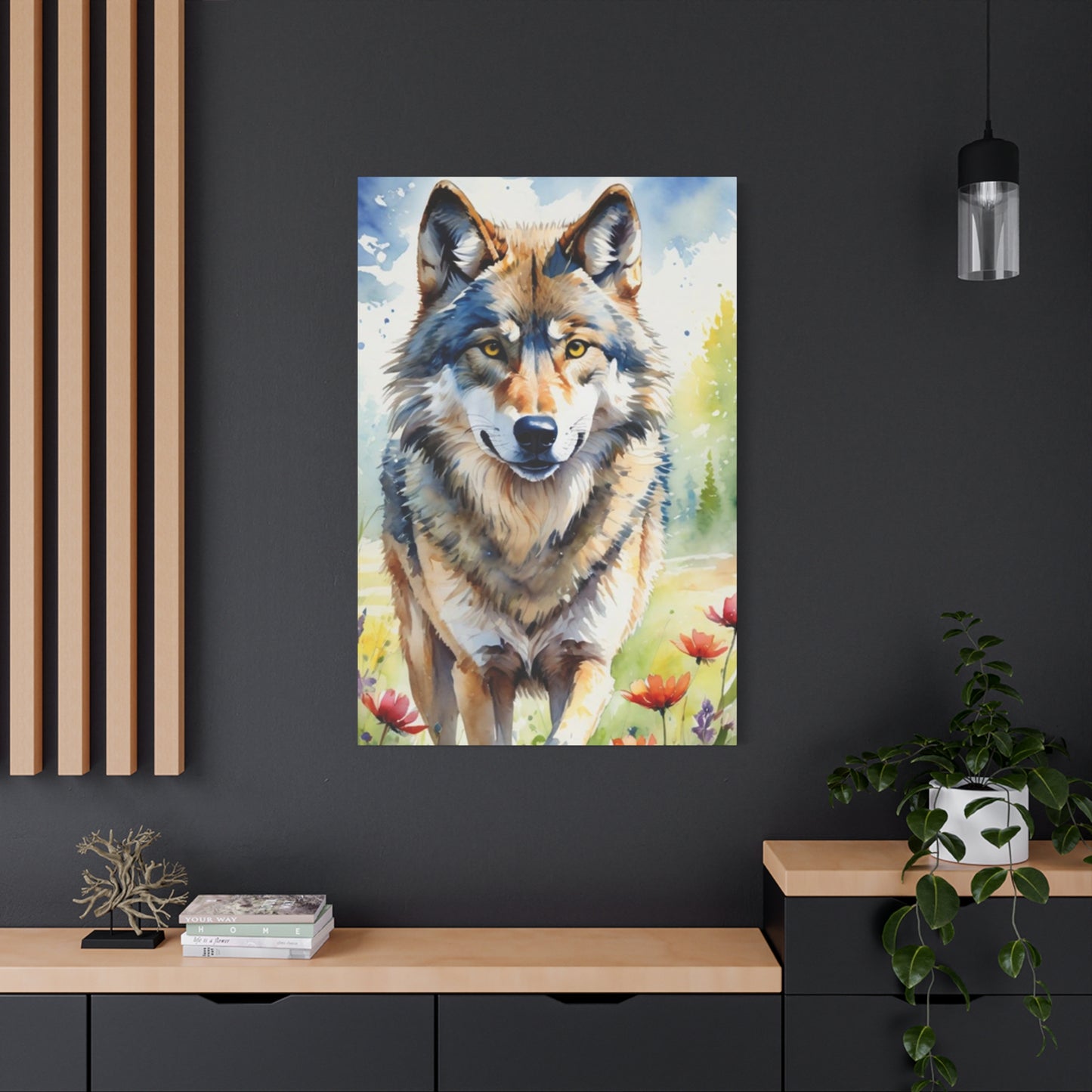 Wild Wolf Painting Wall Art & Canvas Prints
