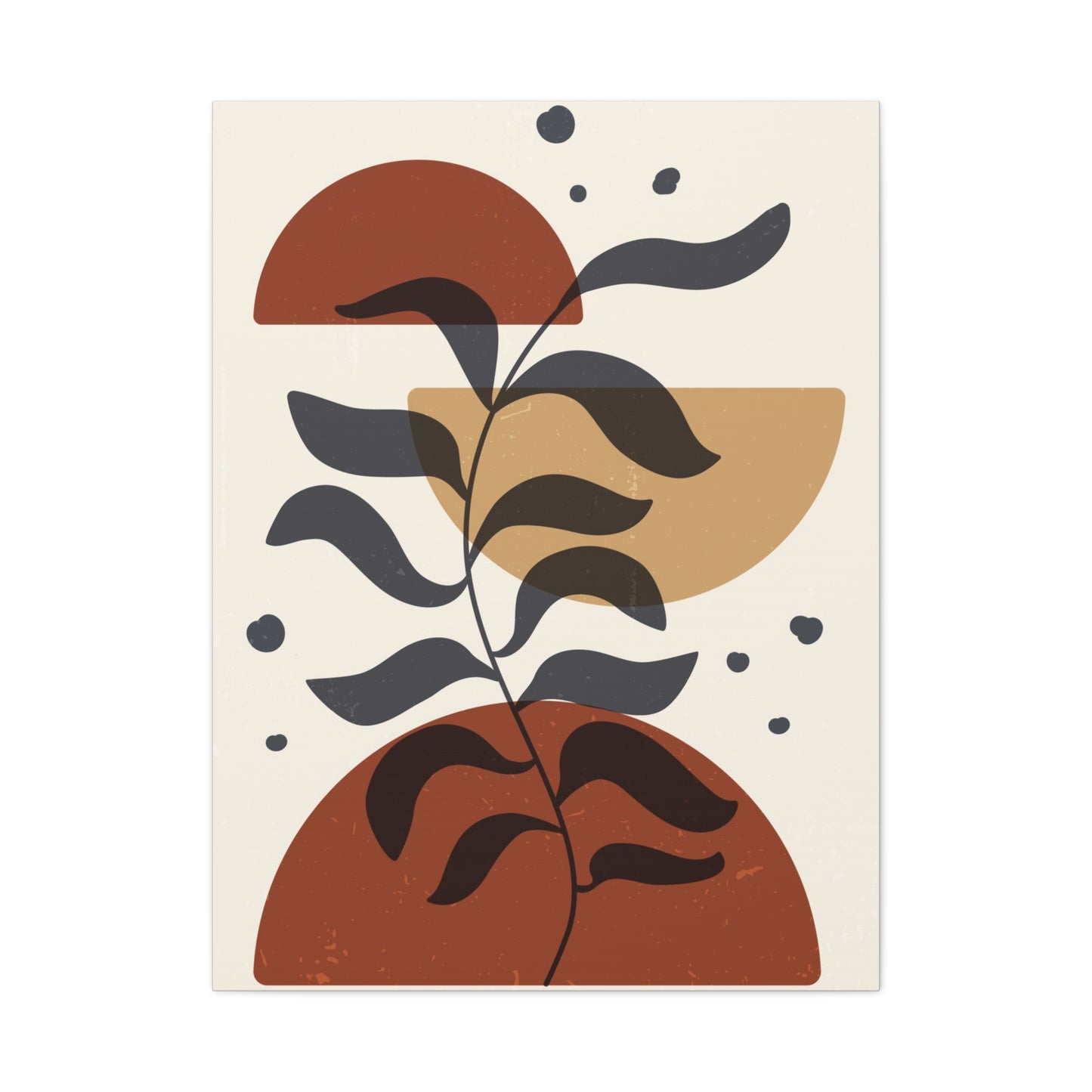 Branch And Geometry Earth Tones Wall Art & Canvas Prints