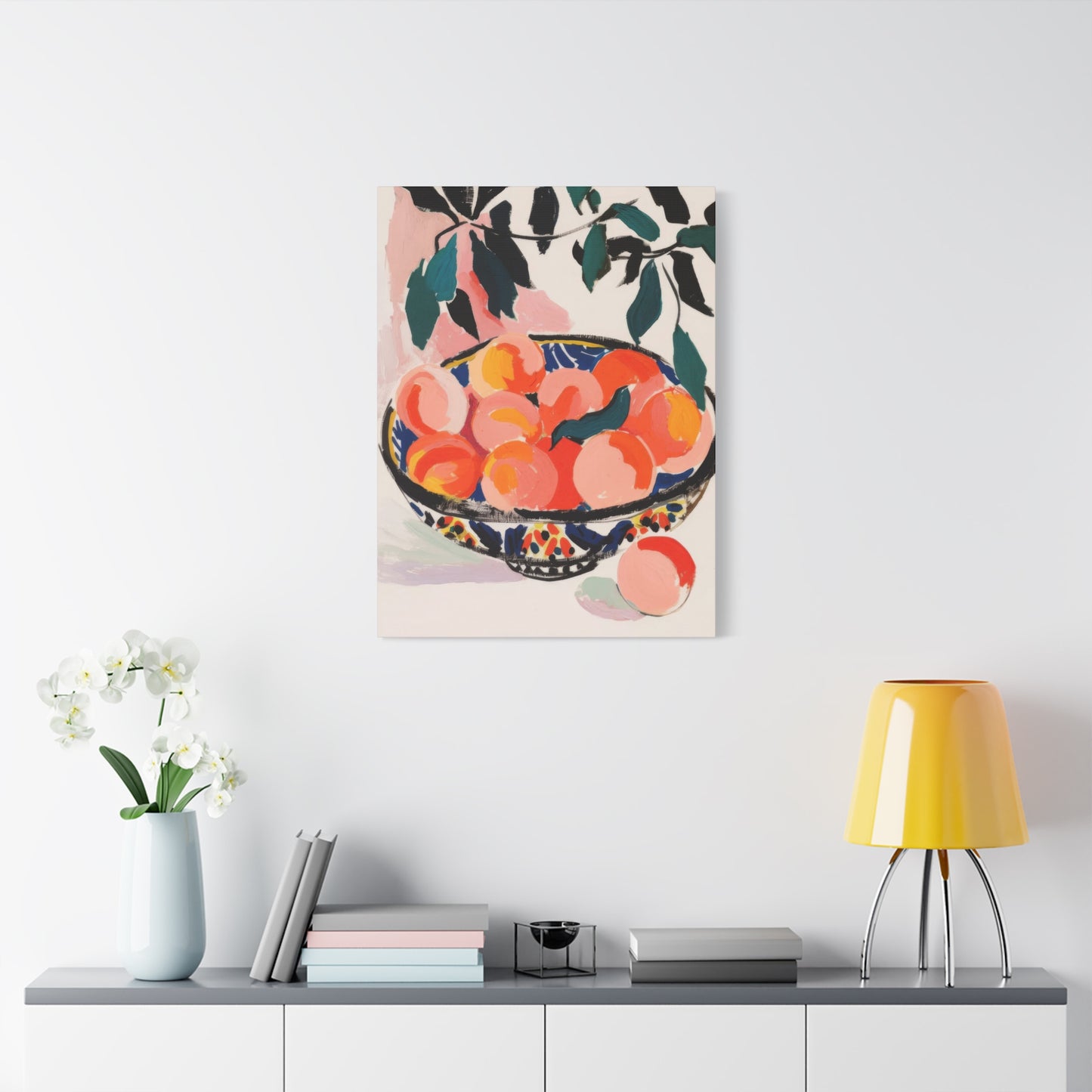 Peach Bowl Wall Art & Canvas Prints
