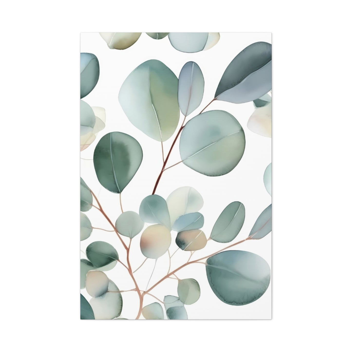 Eucalyptus Leaves Shapes Wall Art & Canvas Prints