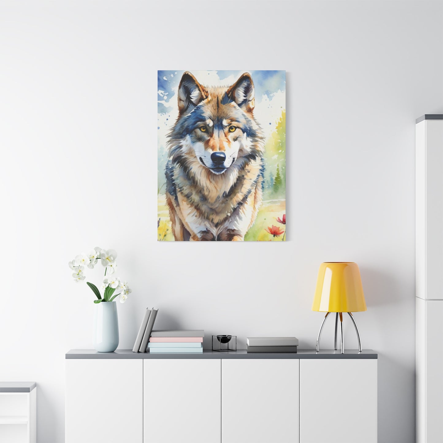 Wild Wolf Painting Wall Art & Canvas Prints
