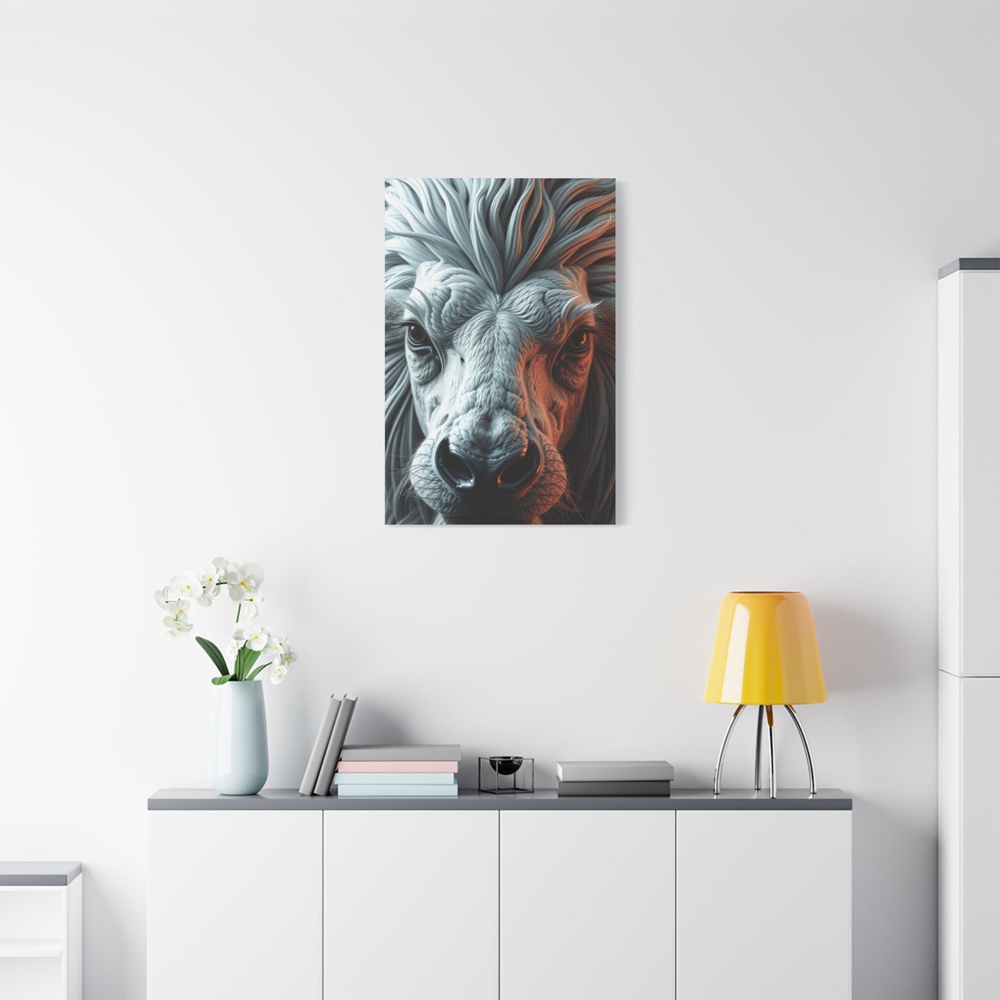 Gray & White Art Canvas Art 2 Wall Art & Canvas Print
