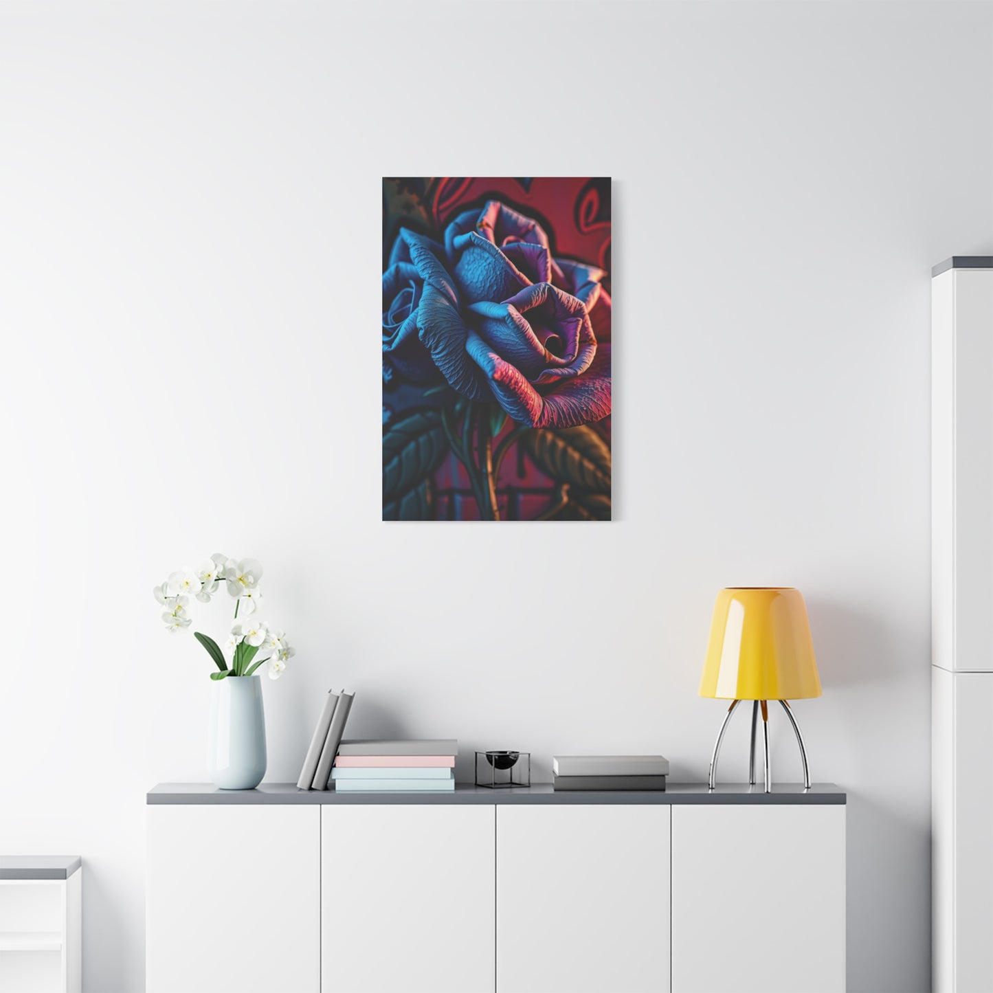 Noble Petals Graffiti Canvas Wall Art & Canvas Print